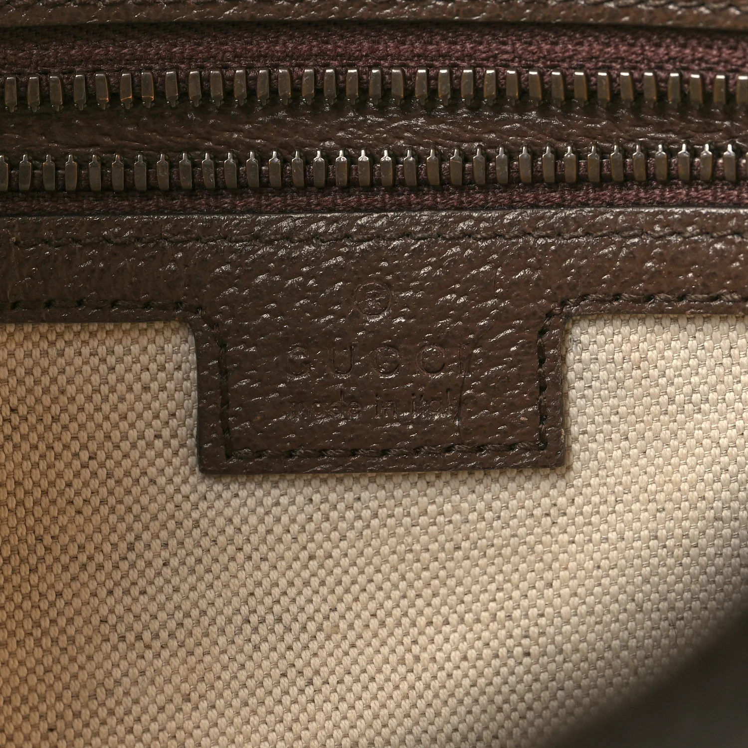 GG Supreme Monogram Web Small Ophidia Half Moon Hobo Brown - Image 6