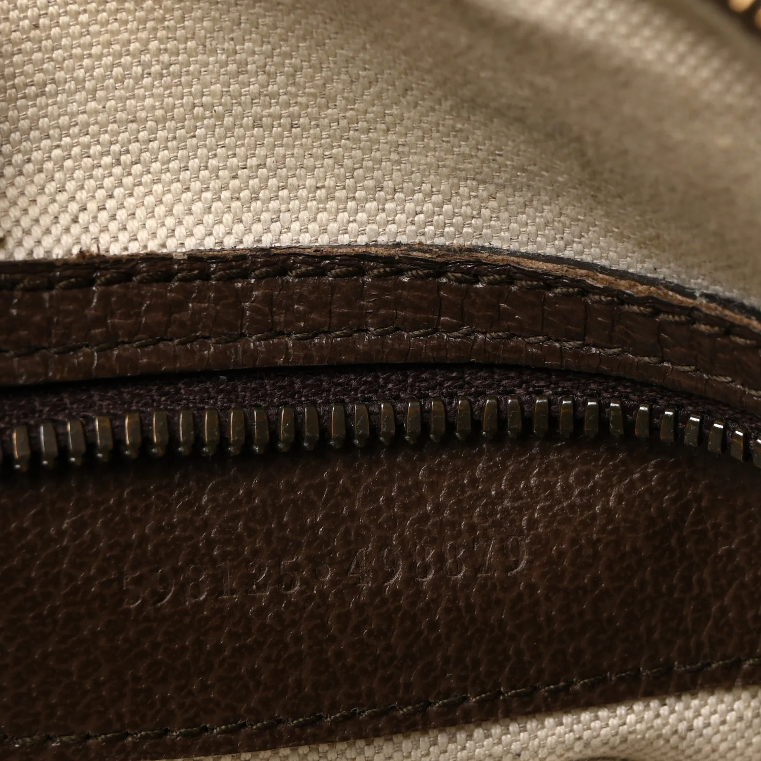 GG Supreme Monogram Web Small Ophidia Half Moon Hobo Brown - Image 13