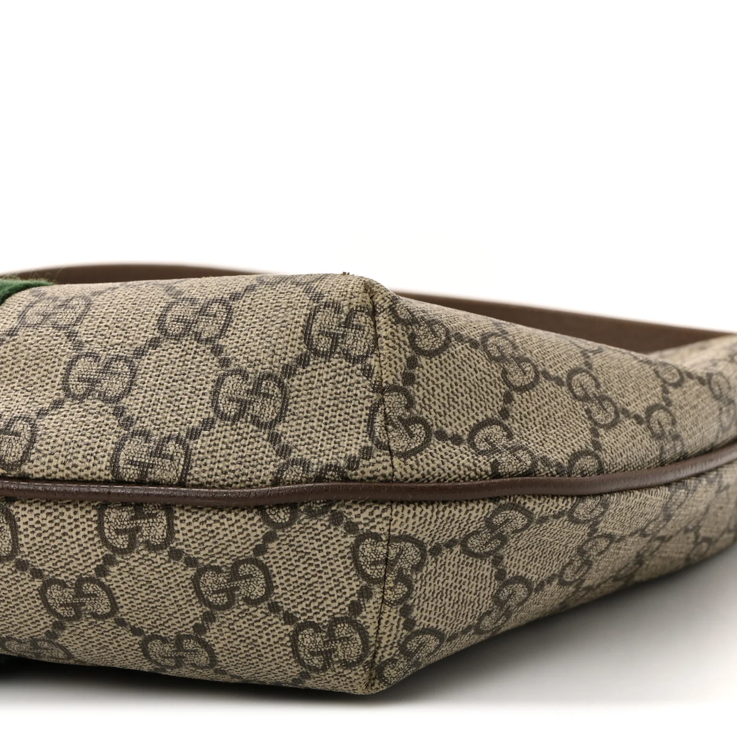 GG Supreme Monogram Web Small Ophidia Half Moon Hobo Brown - Image 19