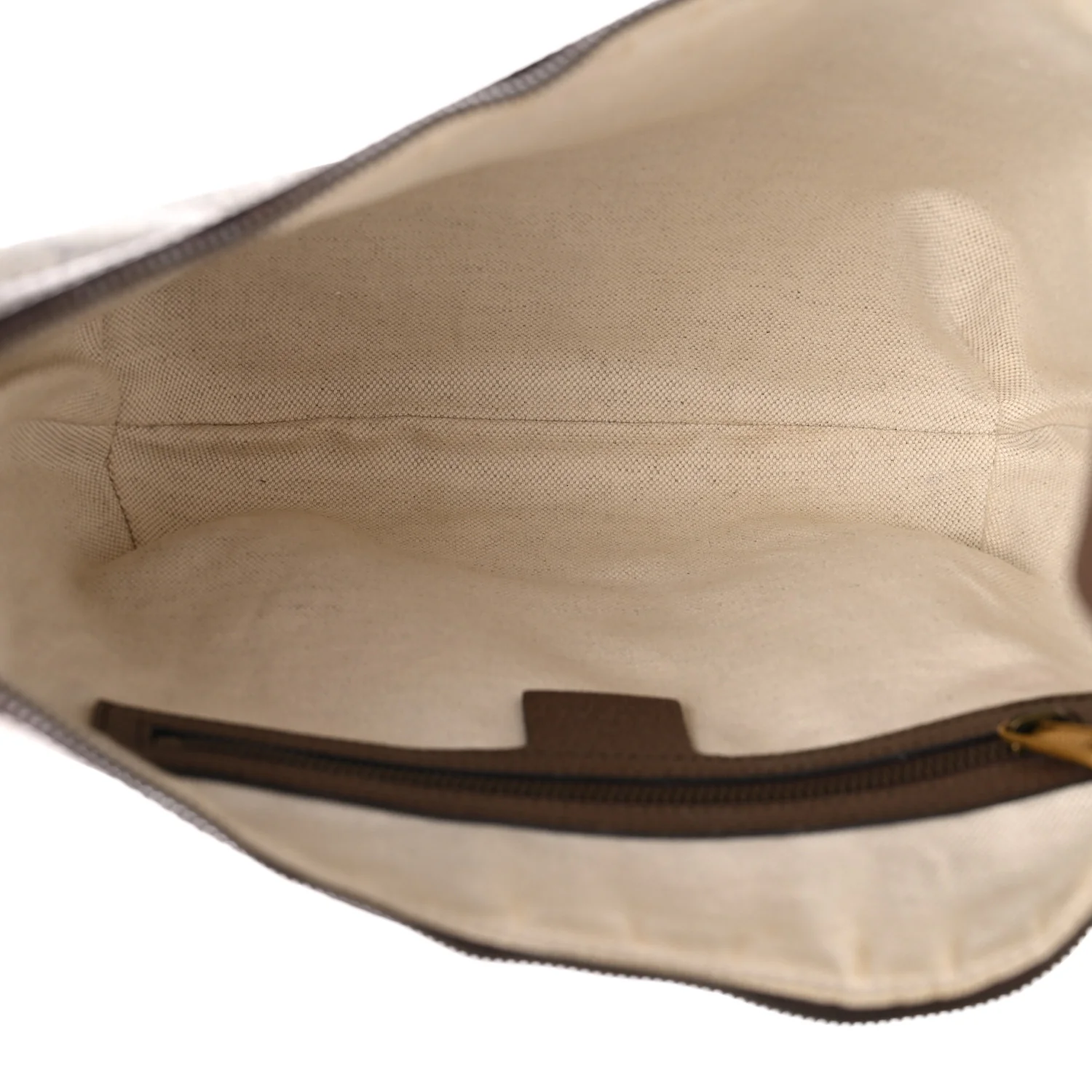 GG Supreme Monogram Web Small Ophidia Half Moon Hobo Brown - Image 5
