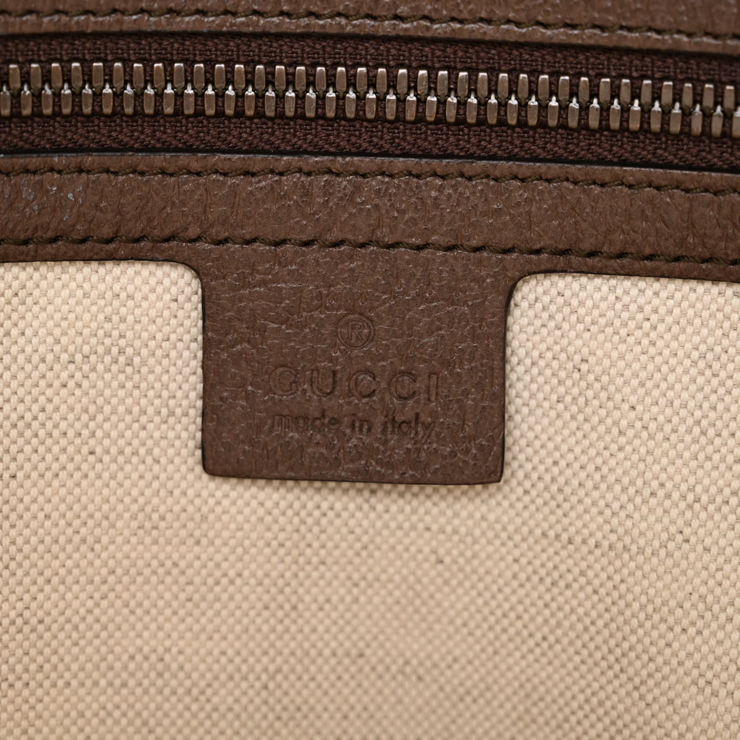 GG Supreme Monogram Web Small Ophidia Half Moon Hobo Brown - Image 6
