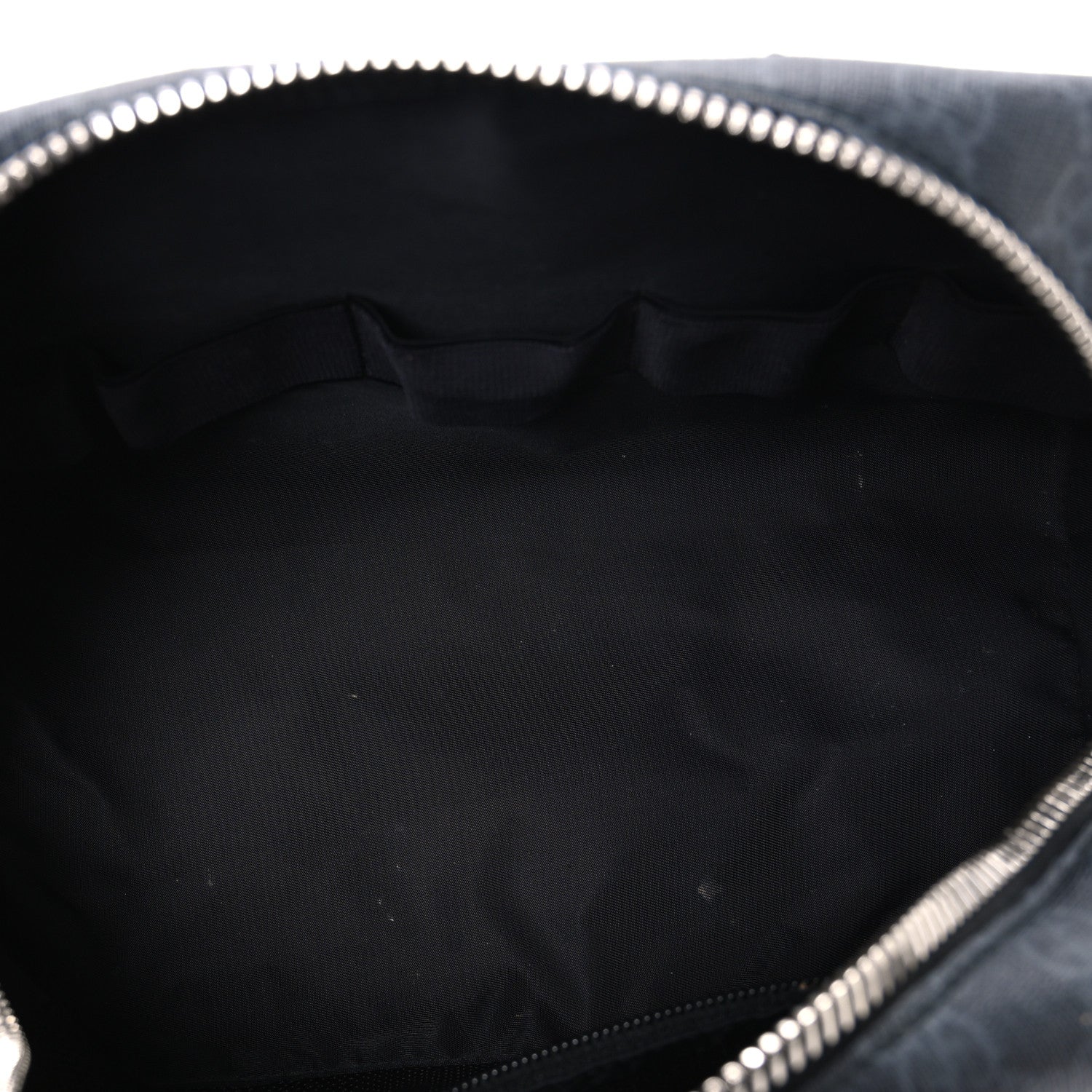 GG Supreme Monogram Web Toiletry Case Black Grey - Image 5