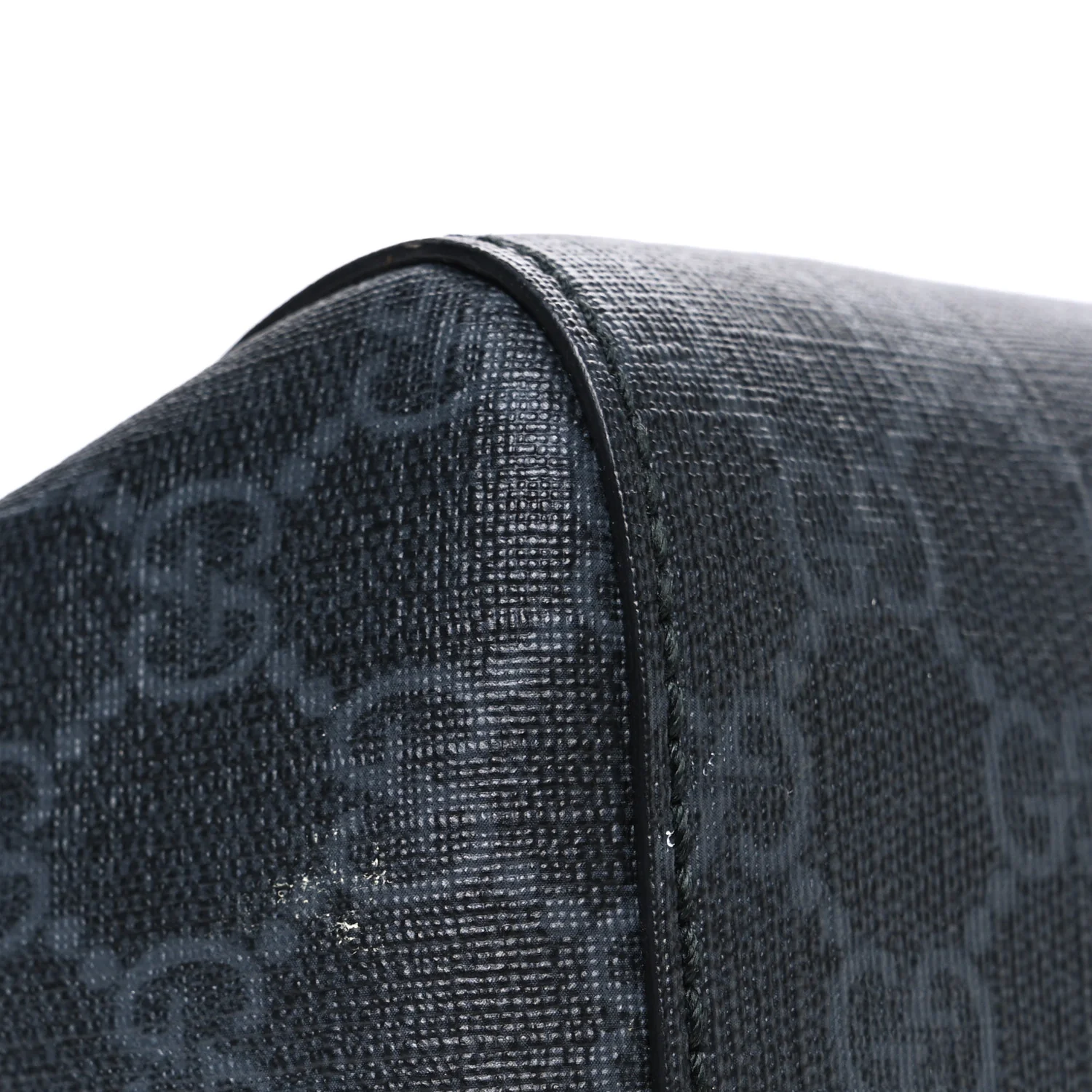GG Supreme Monogram Web Toiletry Case Black Grey - Image 9
