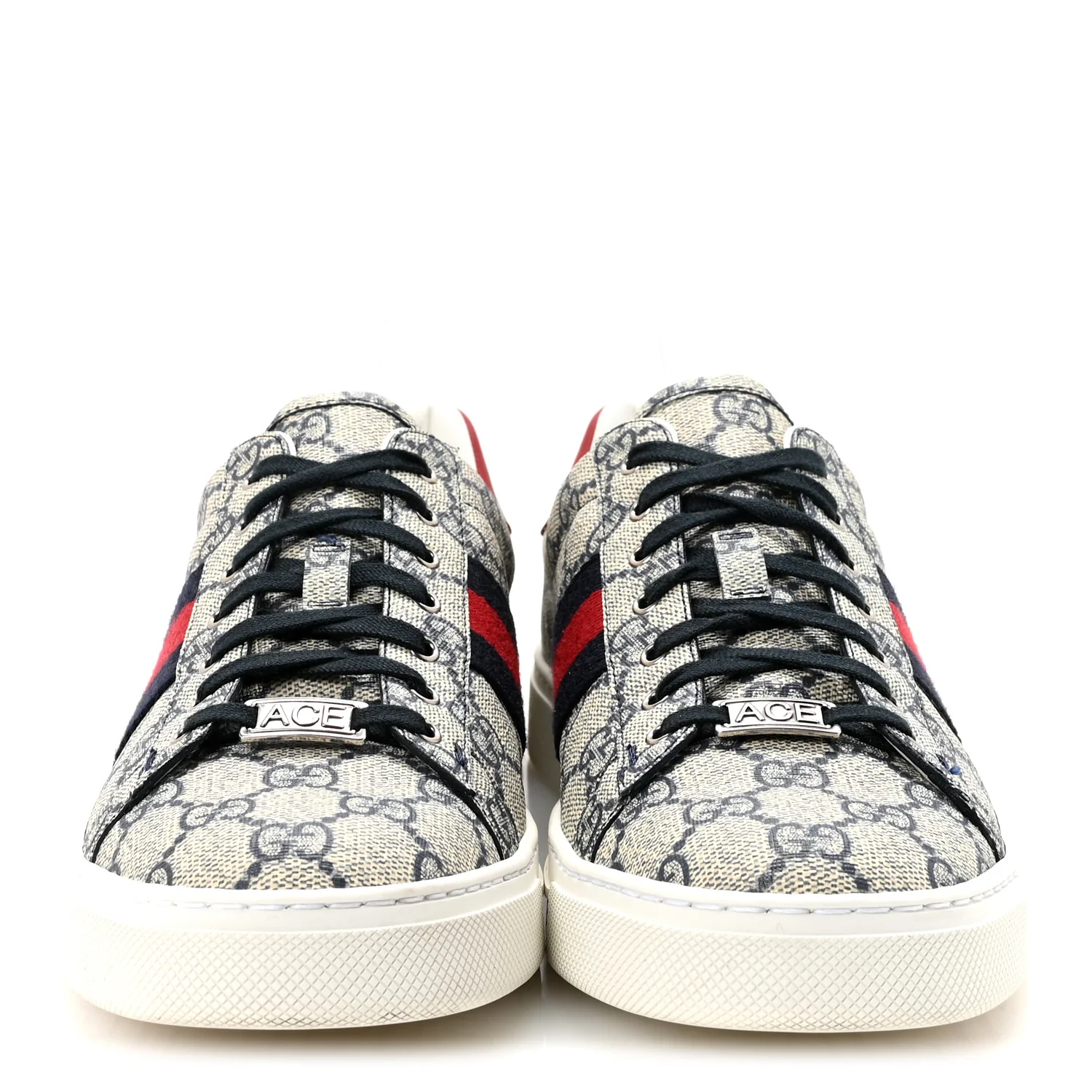 GG Supreme Monogram Womens Ace Low-Top Sneaker 40 Beige - Image 3