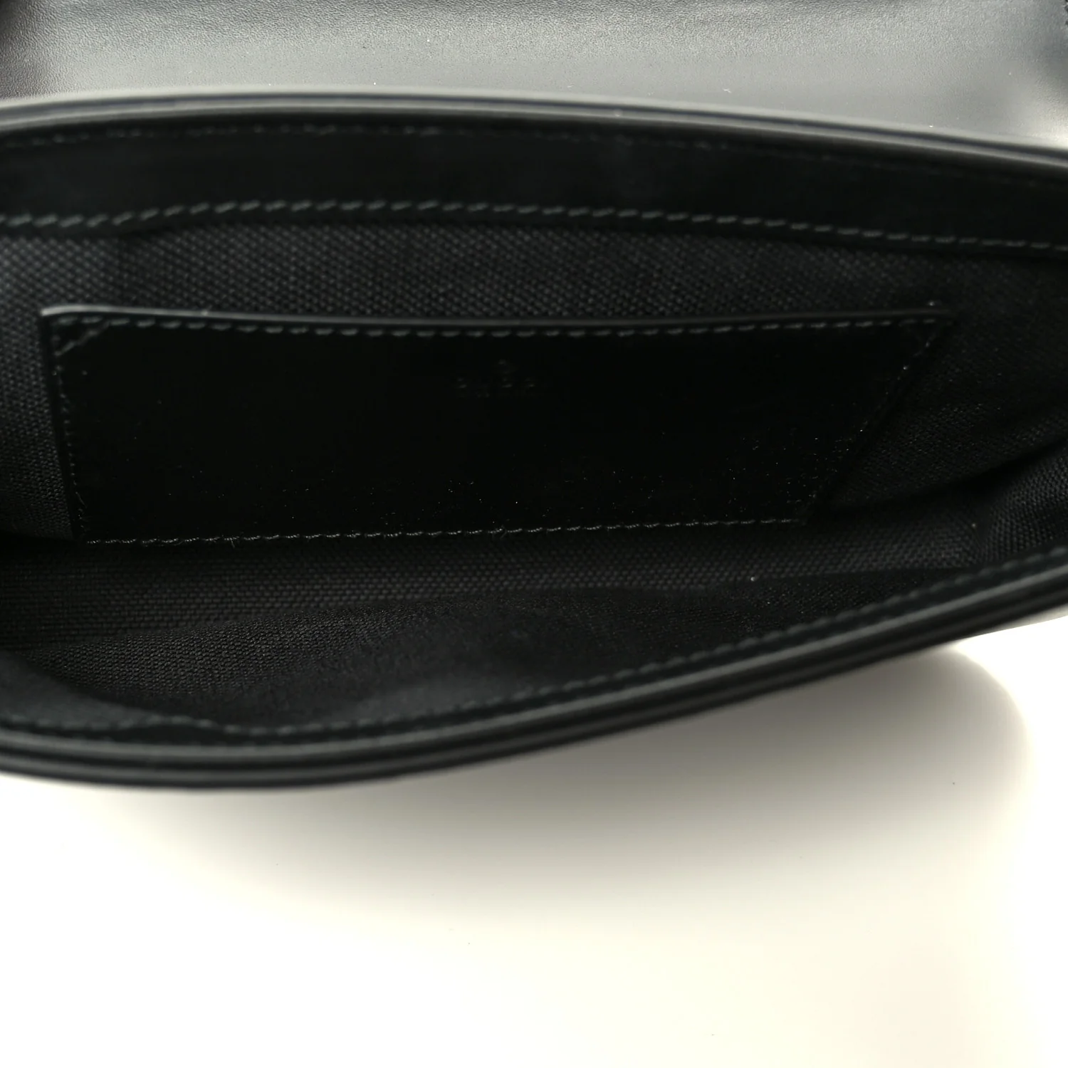 Gilbert Calfskin GG Super Mini Shoulder Bag Black - Image 8
