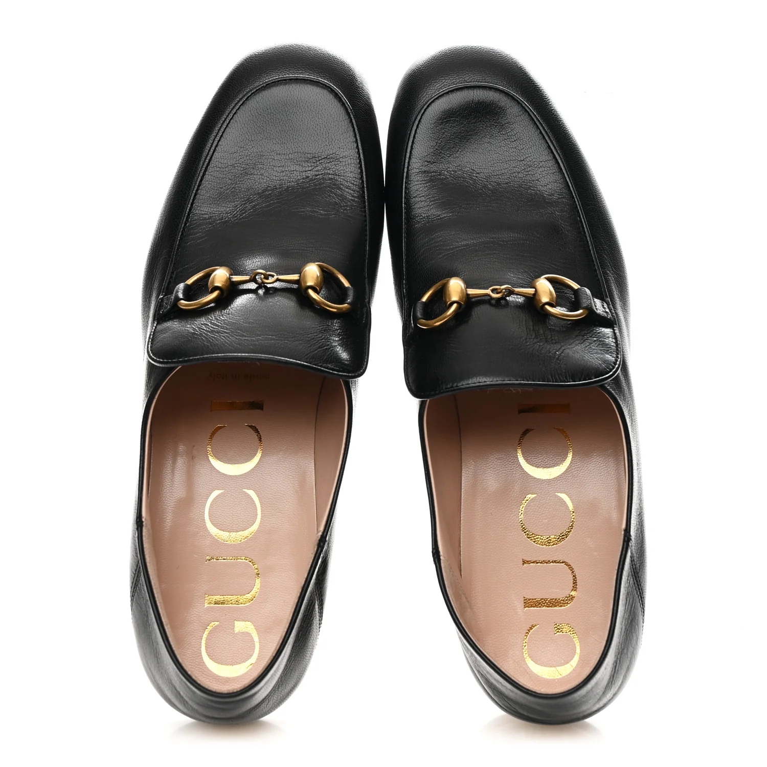 Goatskin Crystal Womens Horsebit Loafers 38 Black - Image 2