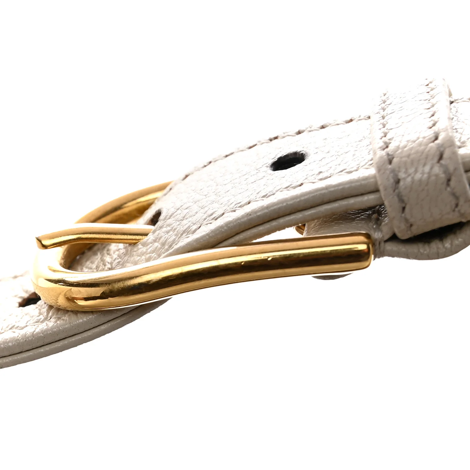 Goatskin Medium Aphrodite Shoulder Bag Mystic White - Image 15