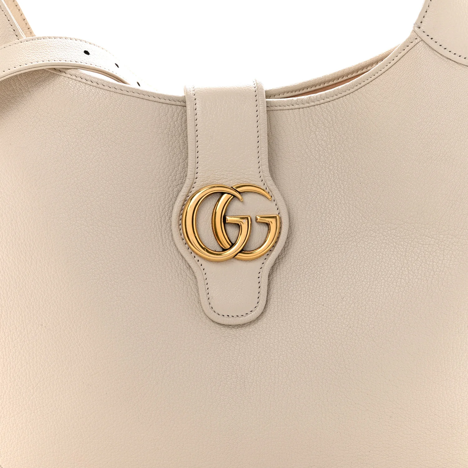 Goatskin Medium Aphrodite Shoulder Bag Mystic White - Image 8