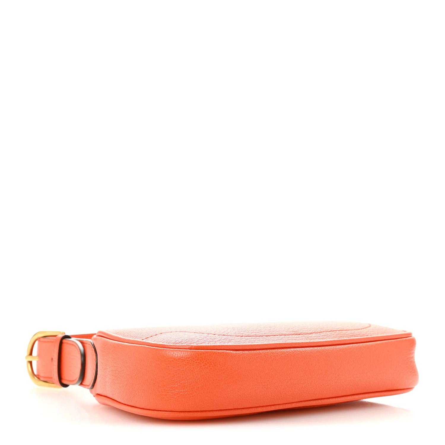 Goatskin Mini Aphrodite Shoulder Bag Orange - Image 4