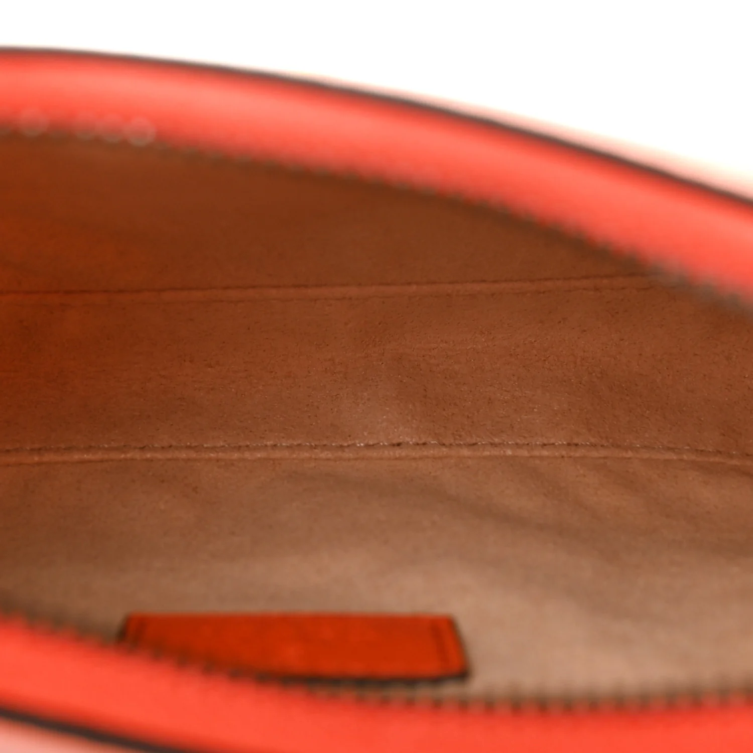 Goatskin Mini Aphrodite Shoulder Bag Orange - Image 5