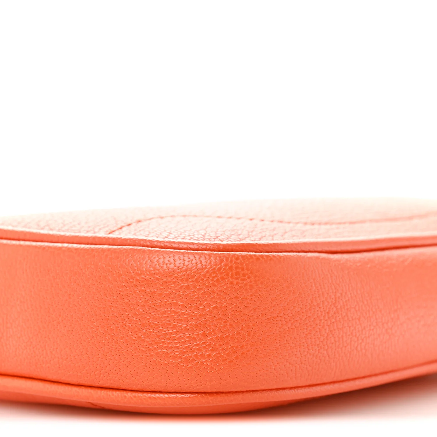 Goatskin Mini Aphrodite Shoulder Bag Orange - Image 9