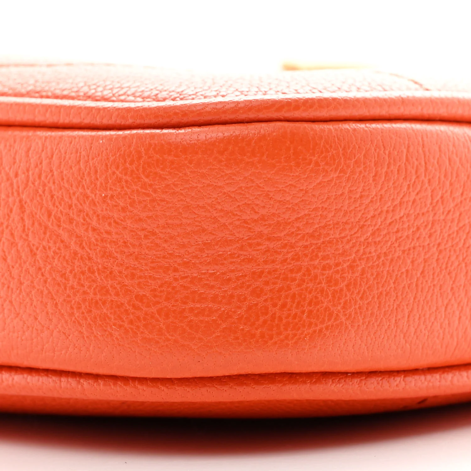 Goatskin Mini Aphrodite Shoulder Bag Orange - Image 10