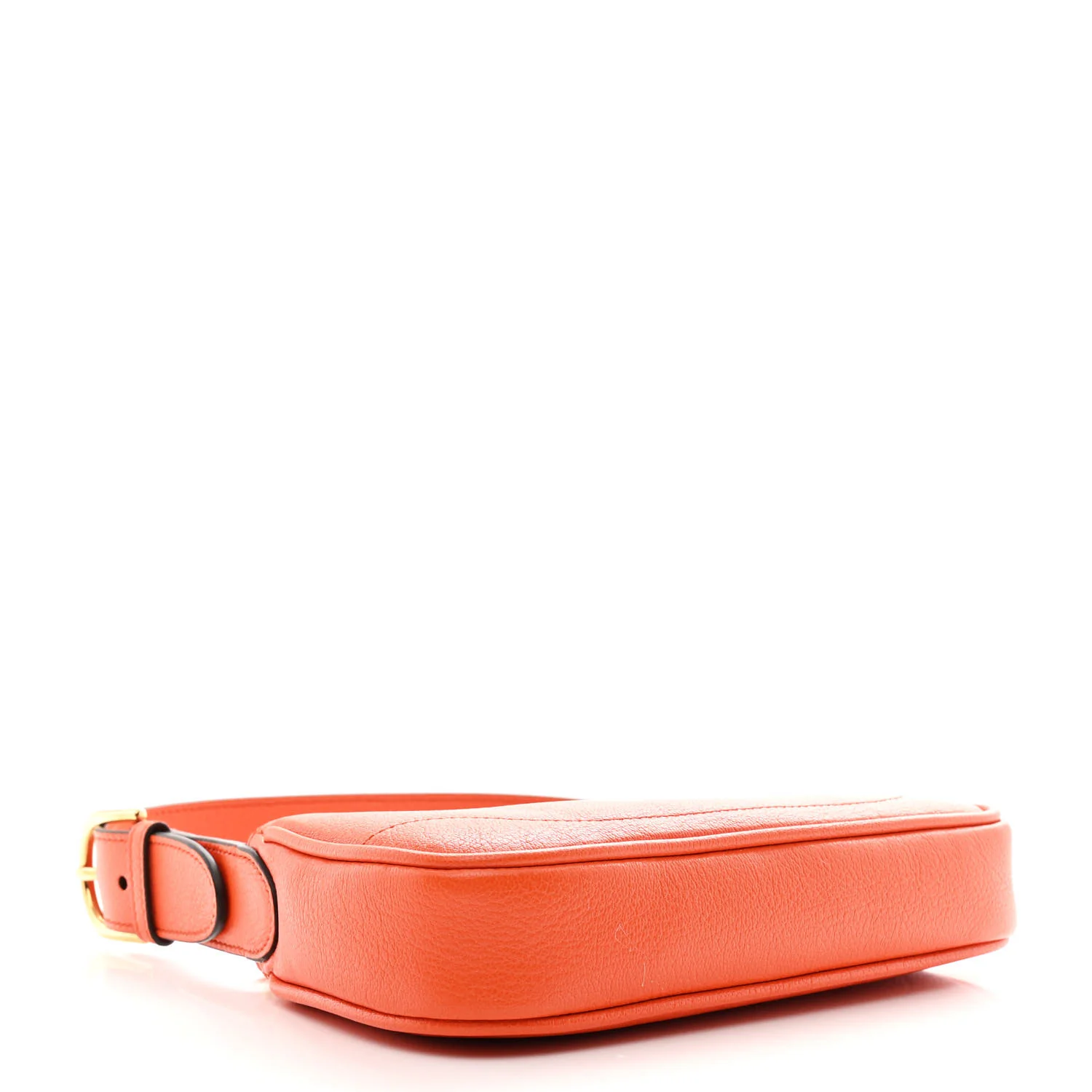 Goatskin Mini Aphrodite Shoulder Bag Orange - Image 4