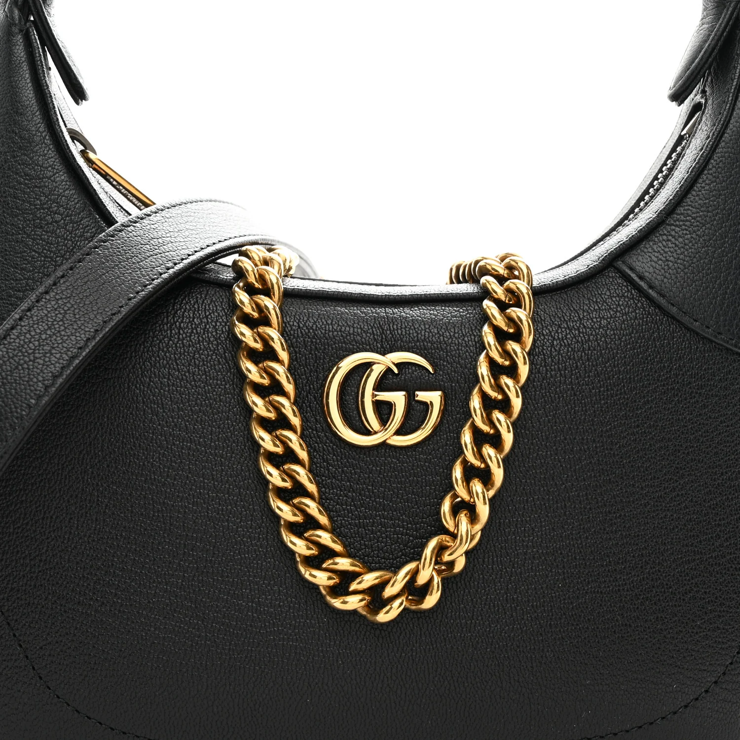 Goatskin Small Aphrodite Shoulder Bag Black - Image 8