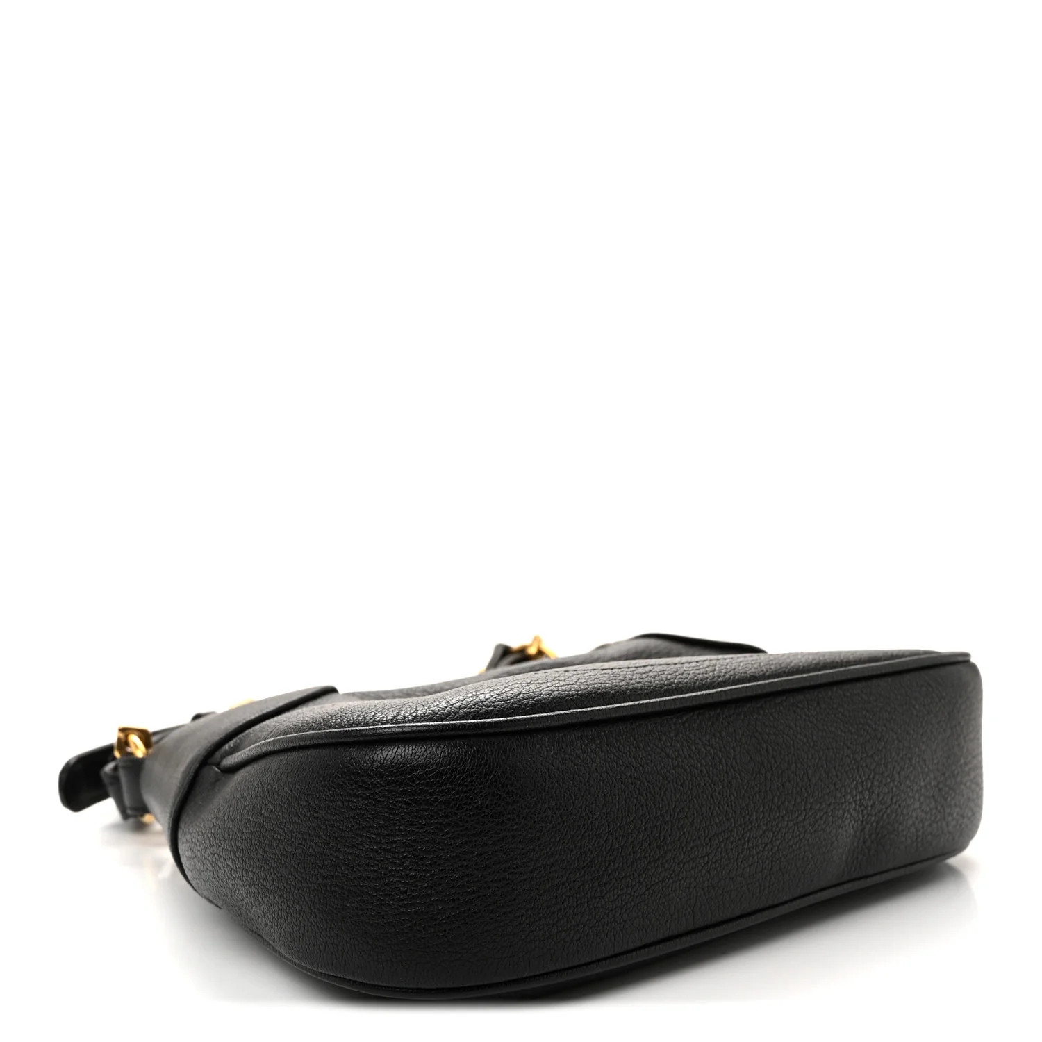 Goatskin Small Aphrodite Shoulder Bag Black - Image 4