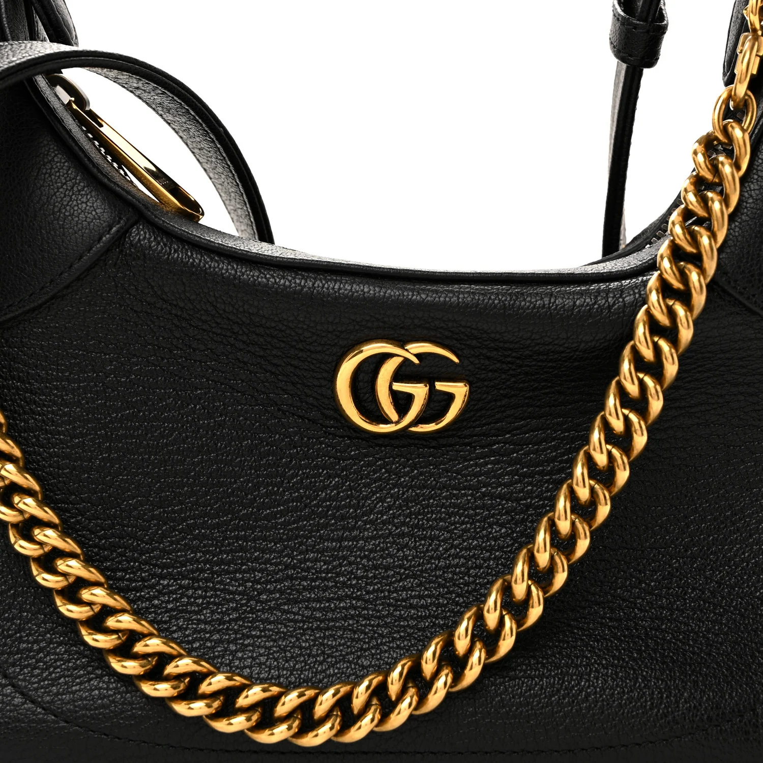 Goatskin Small Aphrodite Shoulder Bag Black - Image 7