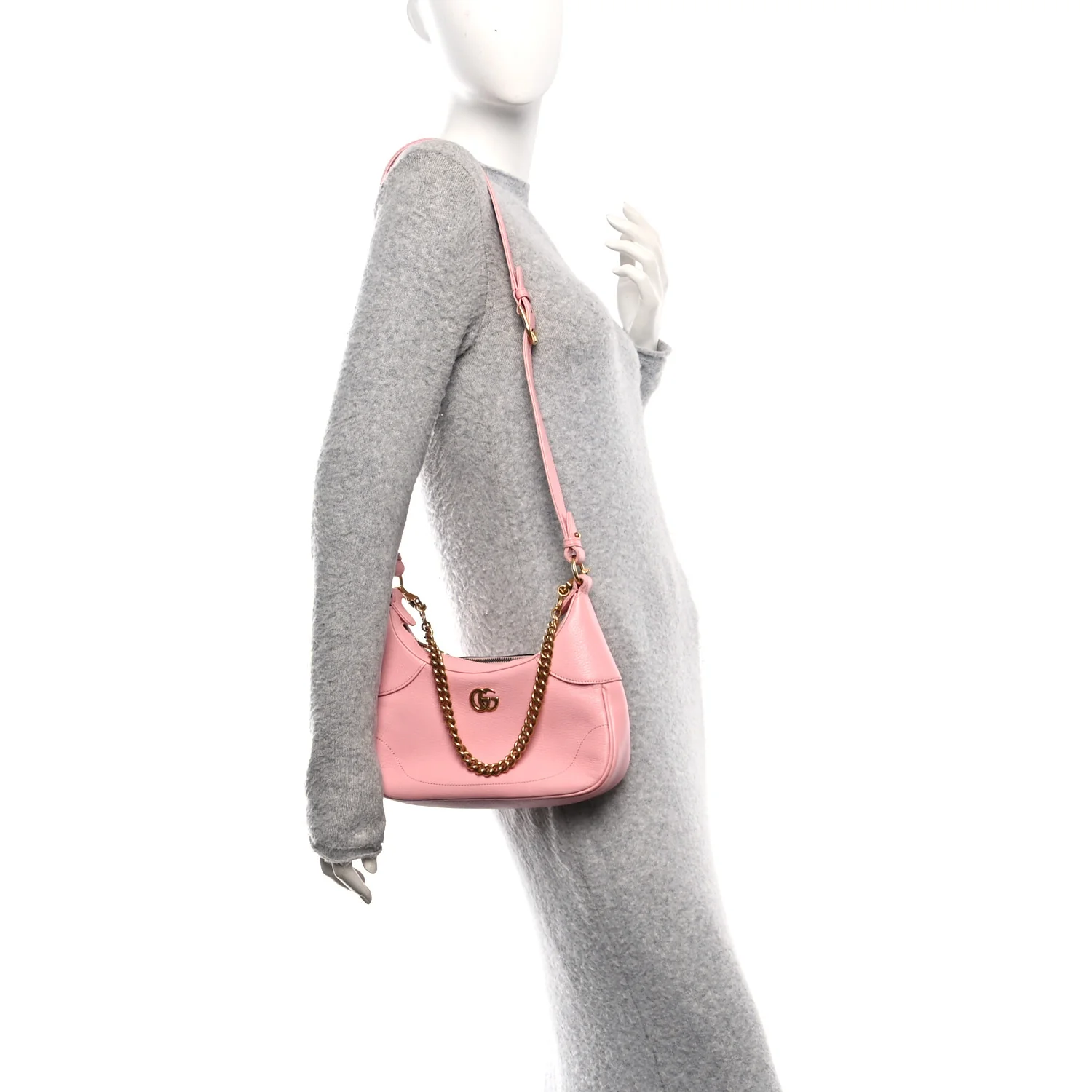 Goatskin Small Aphrodite Shoulder Bag Wild Rose - Image 2