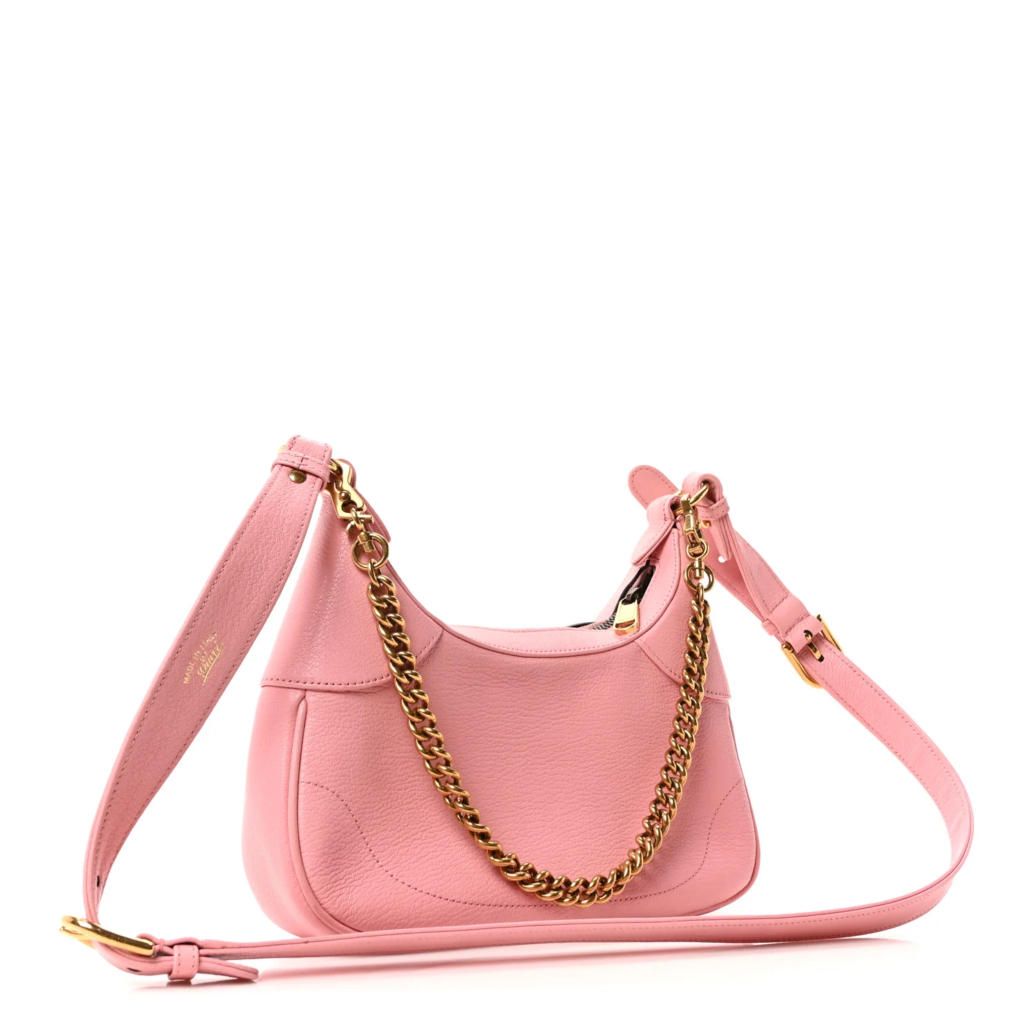 Goatskin Small Aphrodite Shoulder Bag Wild Rose - Image 3