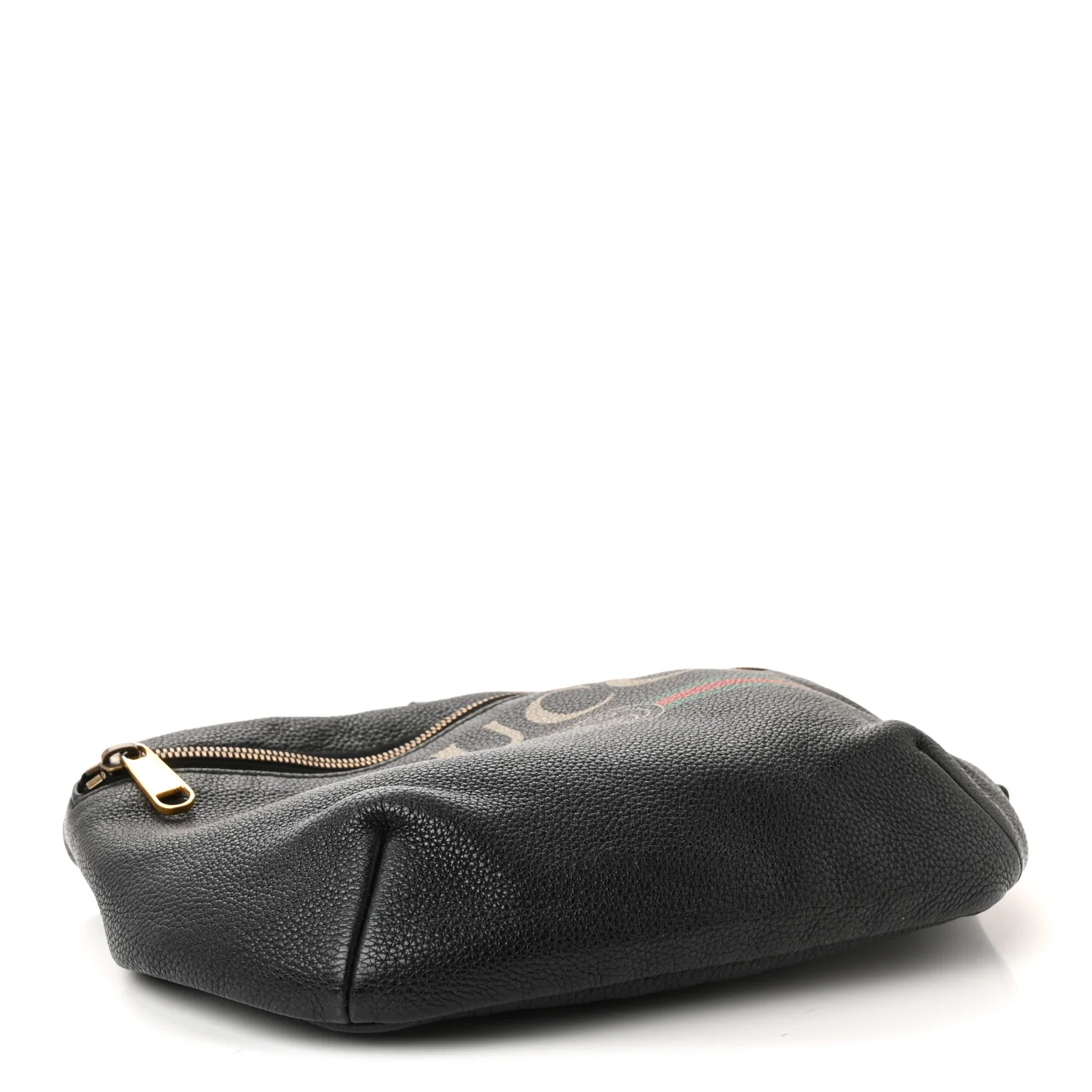 Grained Calfskin Logo Belt Bag Black - Image 4