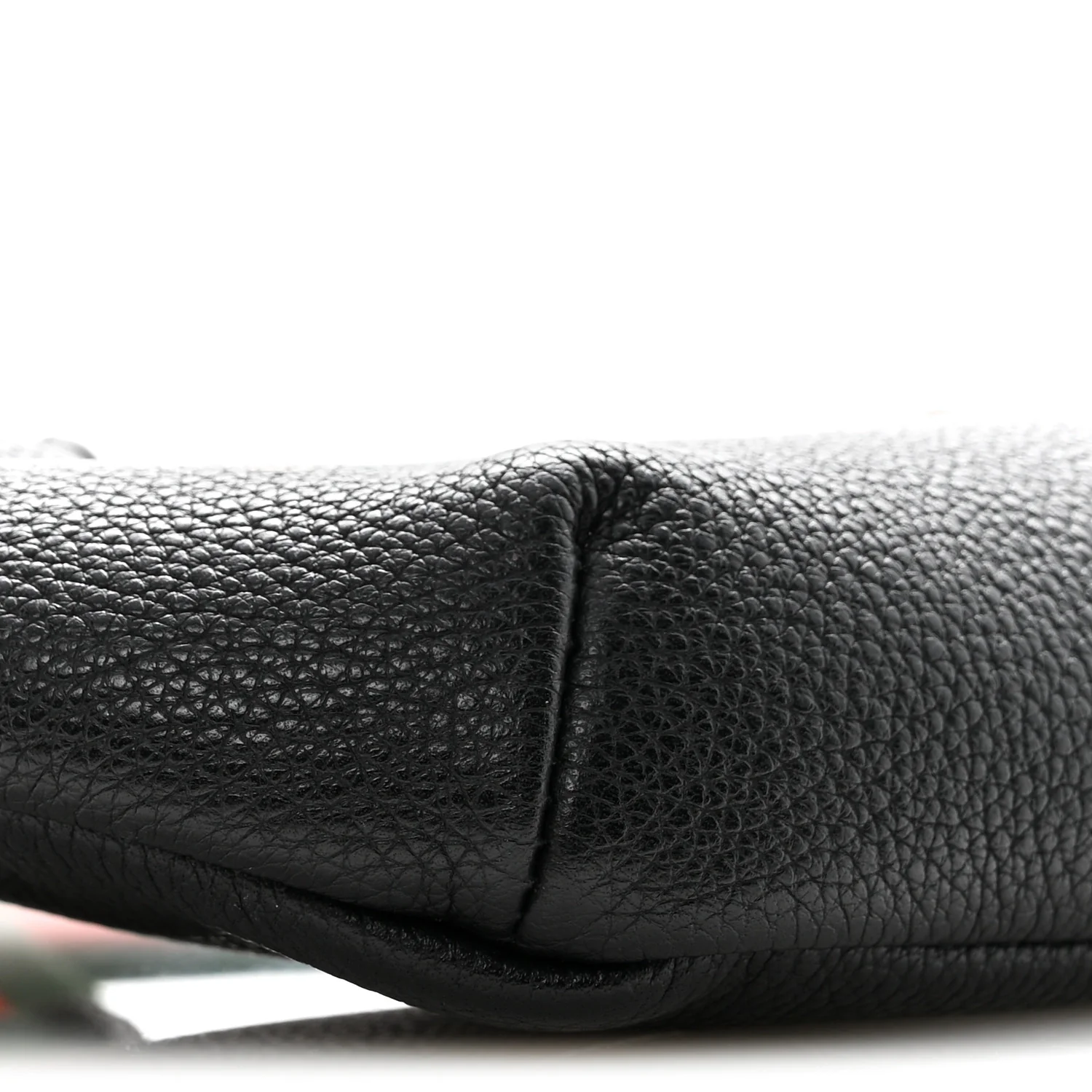 Grained Calfskin Logo Belt Bag Black - Image 9