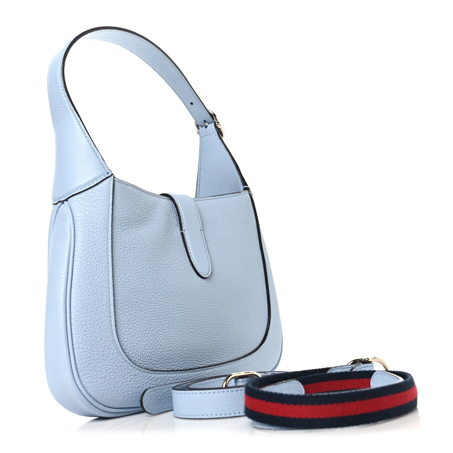 Grained Calfskin Mini Jackie 1961 Hobo Light Blue - Image 3