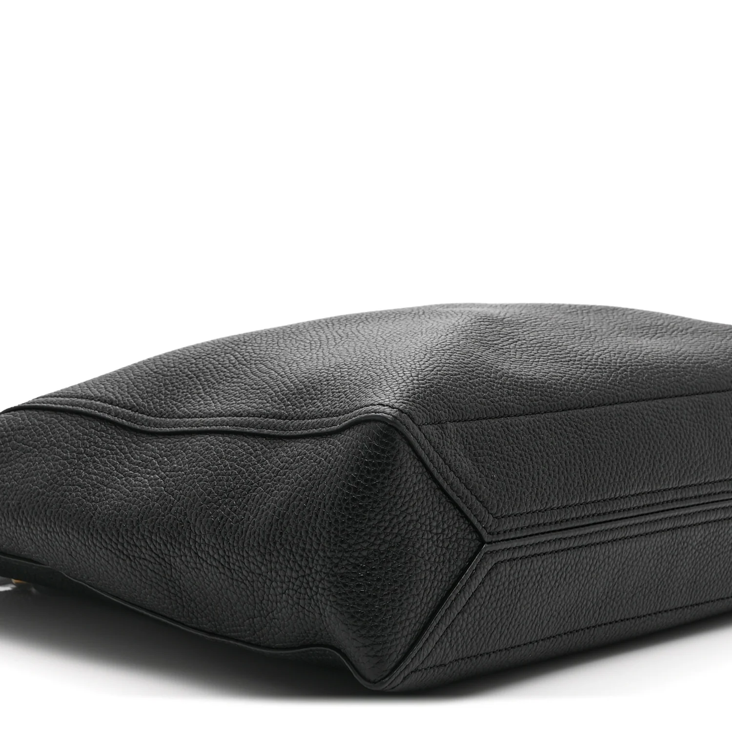 Grained Calfskin Small Dahlia Tote Black - Image 10