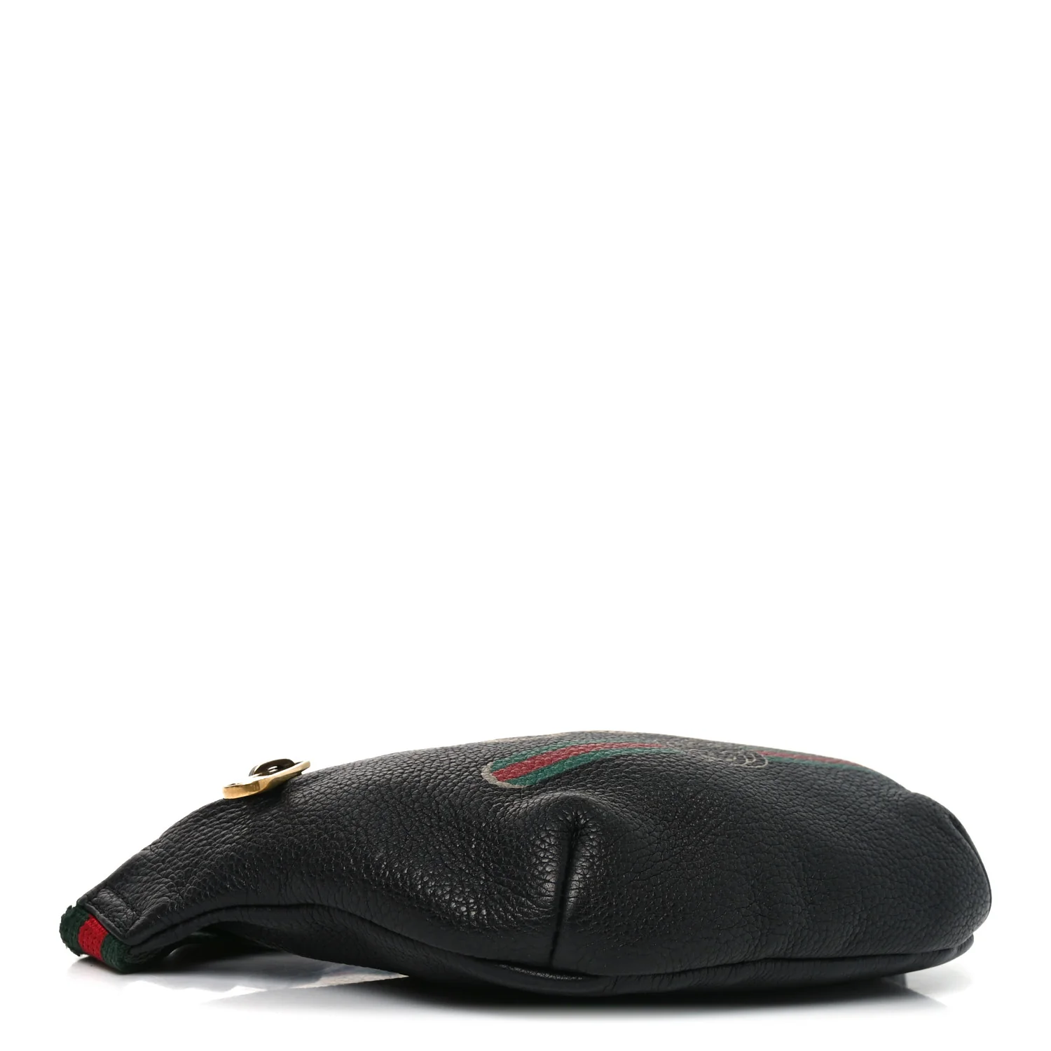 Grained Calfskin Small Logo Belt Bag Black - Image 4