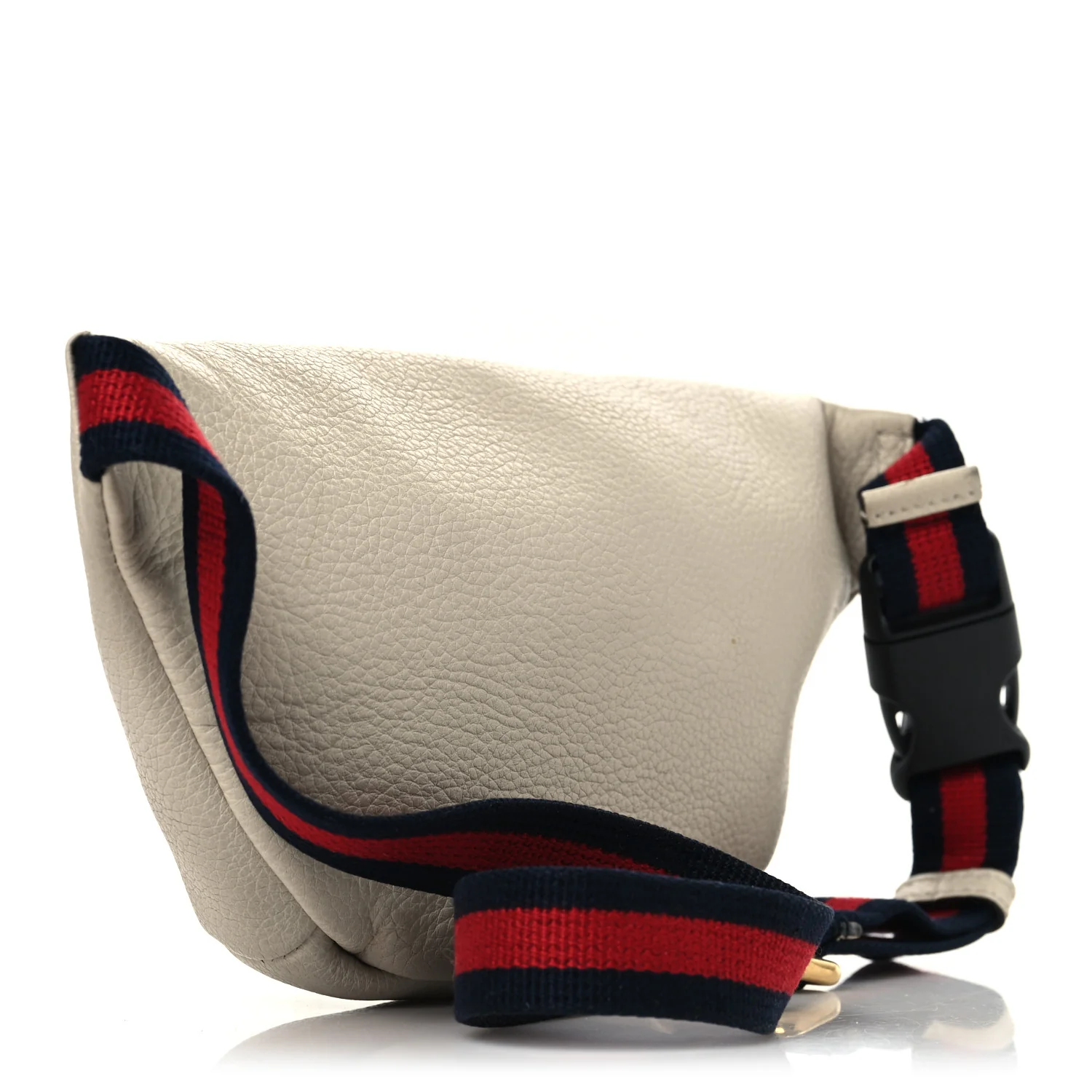 Grained Calfskin Small Logo Belt Bag White - Image 3