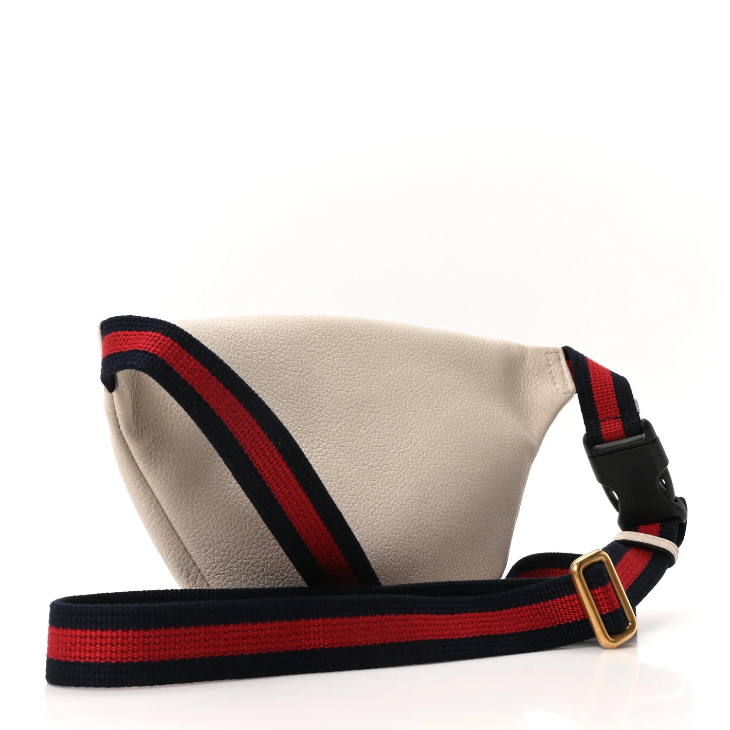Grained Calfskin Small Logo Belt Bag White - Image 3