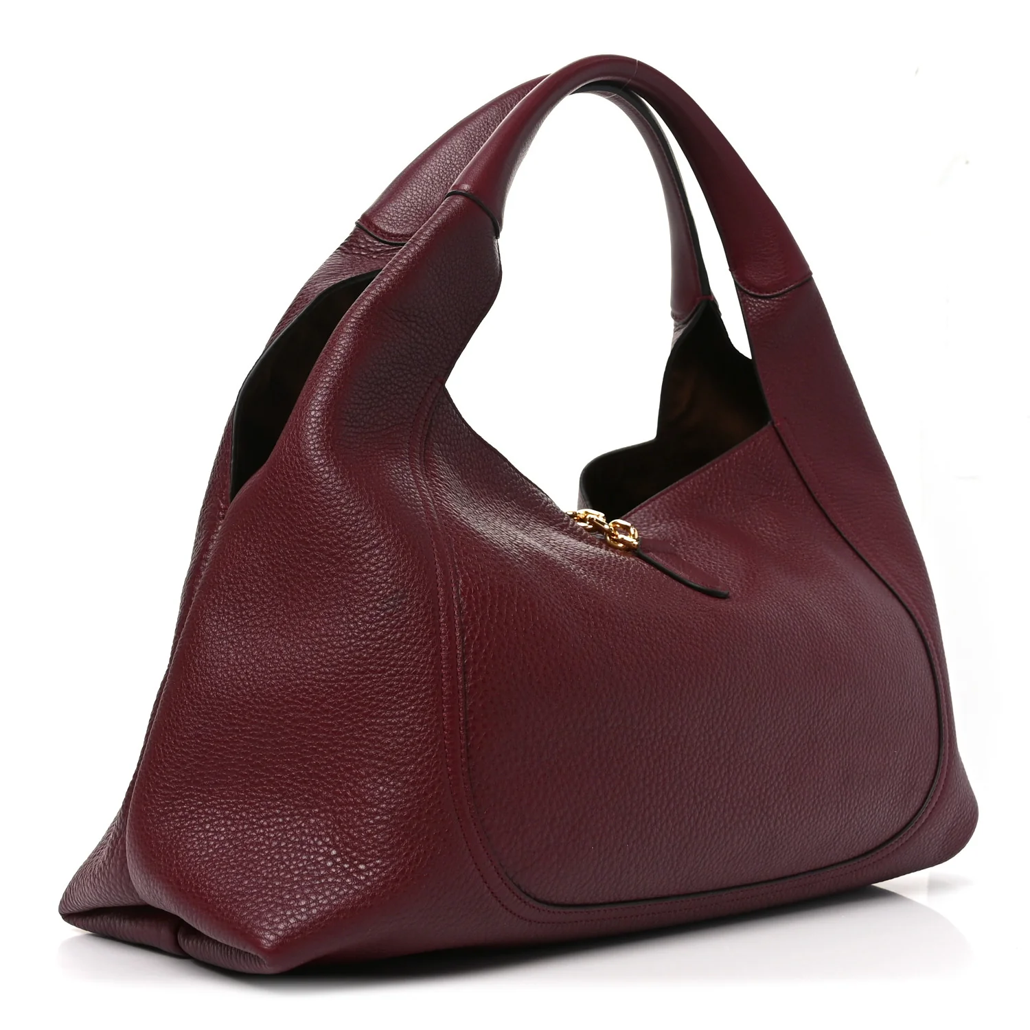 Grained Calfskin Softbit Maxi Shoulder Bag Rosso - Image 4