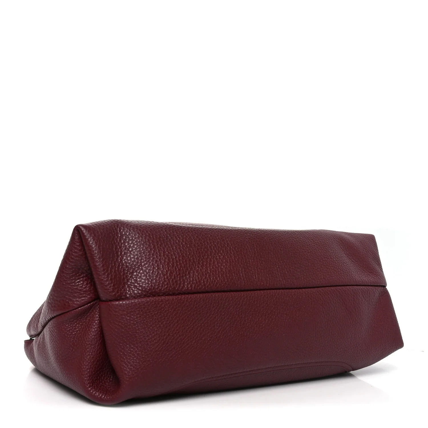 Grained Calfskin Softbit Maxi Shoulder Bag Rosso - Image 5