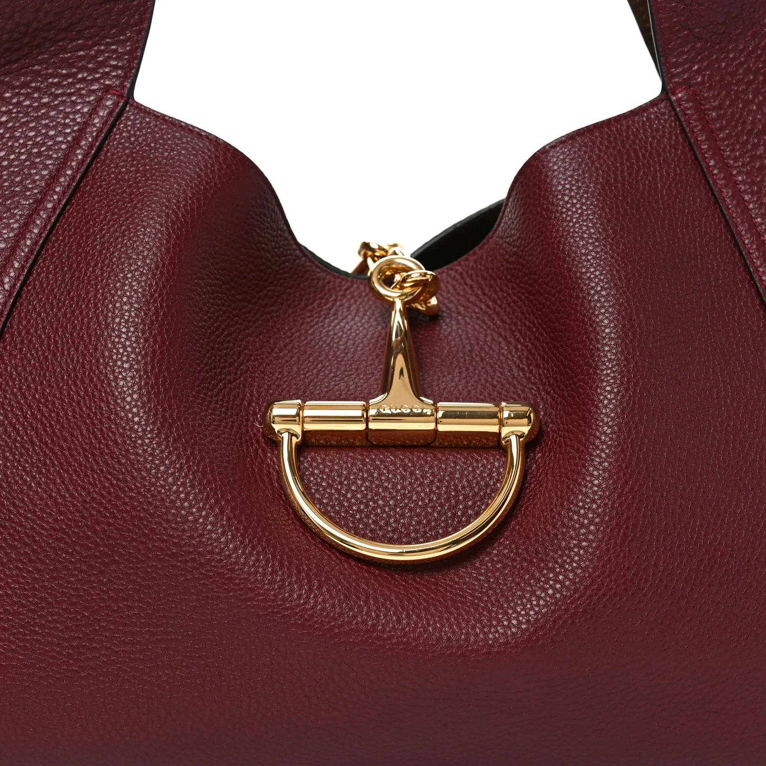 Grained Calfskin Softbit Maxi Shoulder Bag Rosso - Image 9