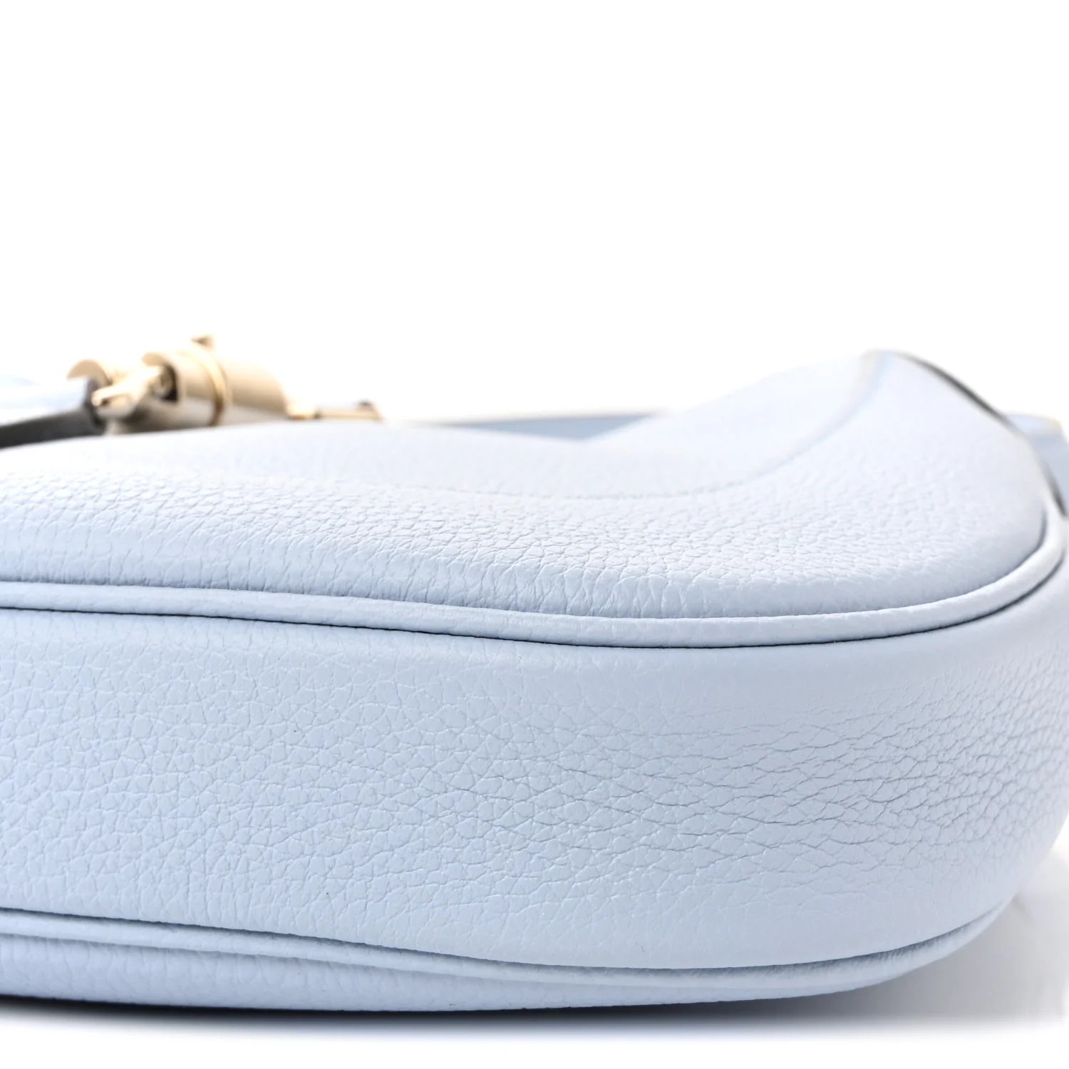 Grained Calfskin Web Medium Jackie 1961 Hobo Light Blue - Image 9