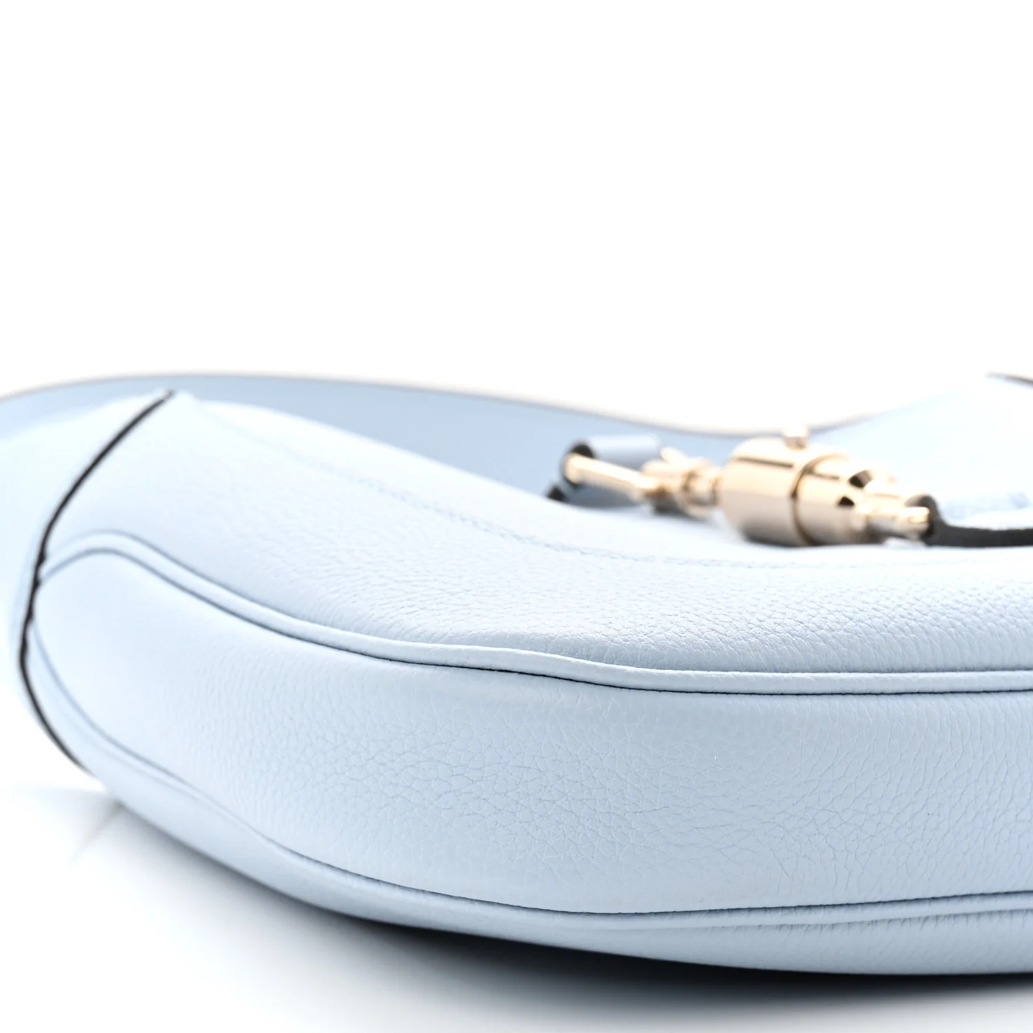 Grained Calfskin Web Medium Jackie 1961 Hobo Light Blue - Image 9