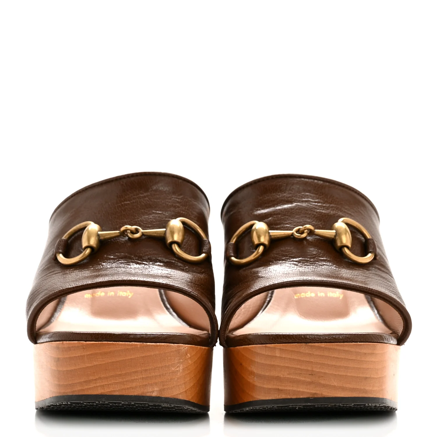 Granada Kid Houdan Platform Slide Sandals 35.5 Brown - Image 3