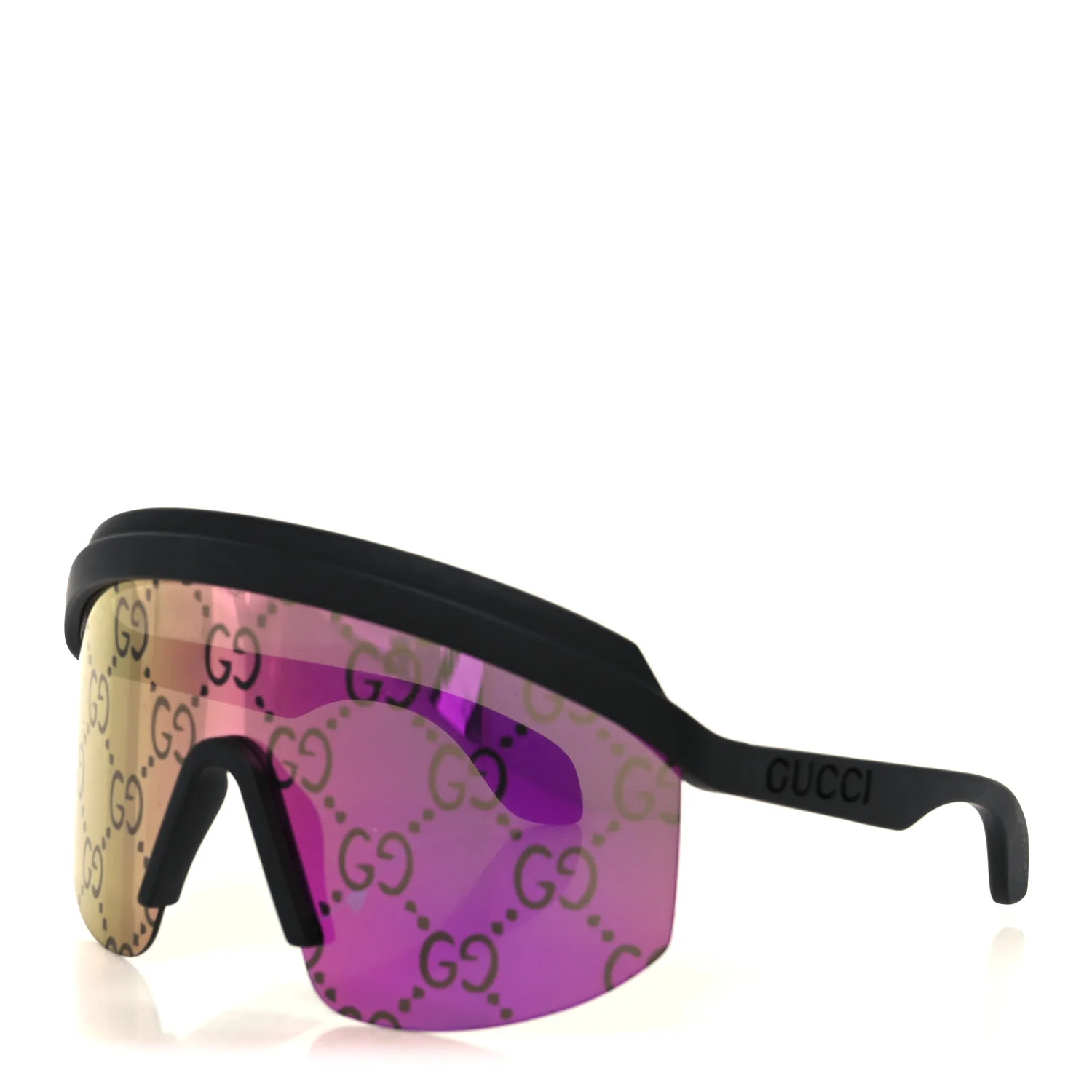 Guccissima Acetate Mask-Frame Sunglasses GG1477S Black