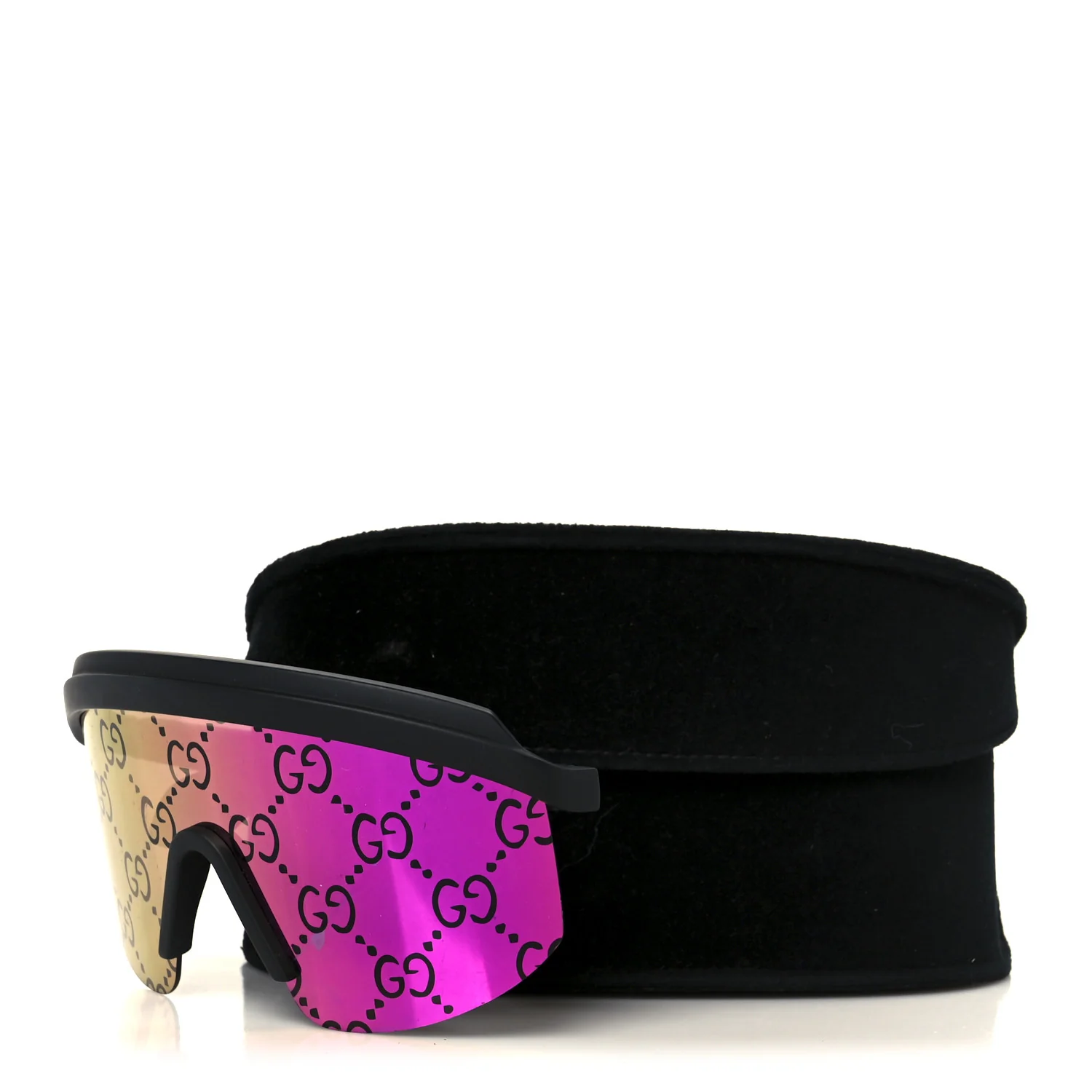 Guccissima Acetate Mask-Frame Sunglasses GG1477S Black - Image 8