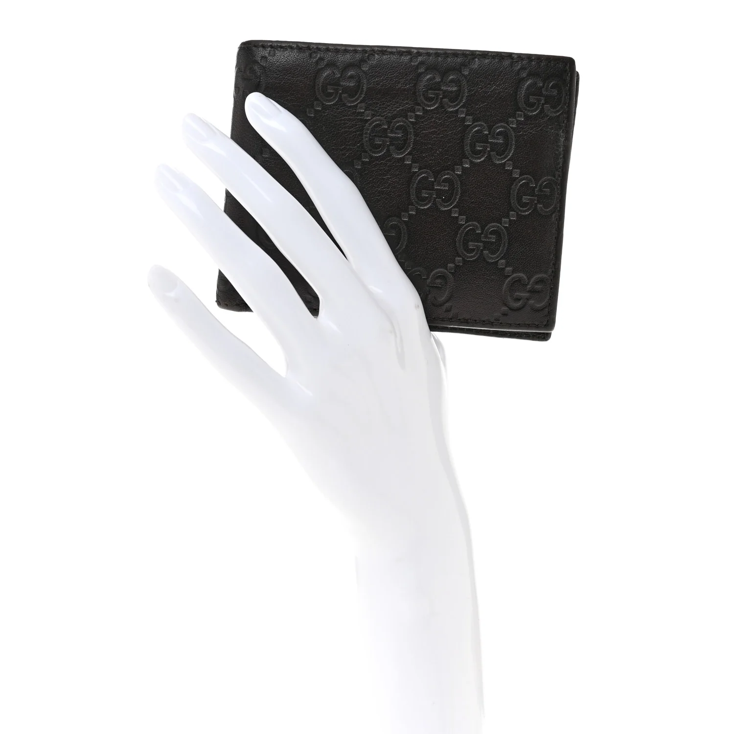 Guccissima Bi-Fold Wallet Brown - Image 2