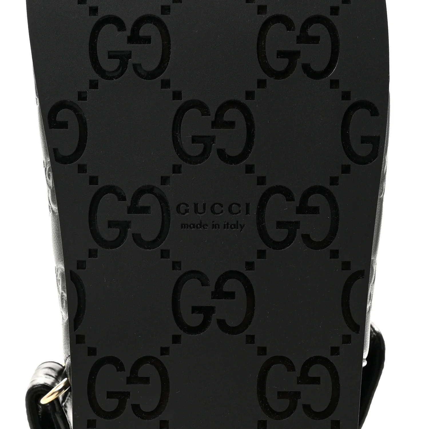 Guccissima GG Embossed Womens Sandals 36 Black - Image 8
