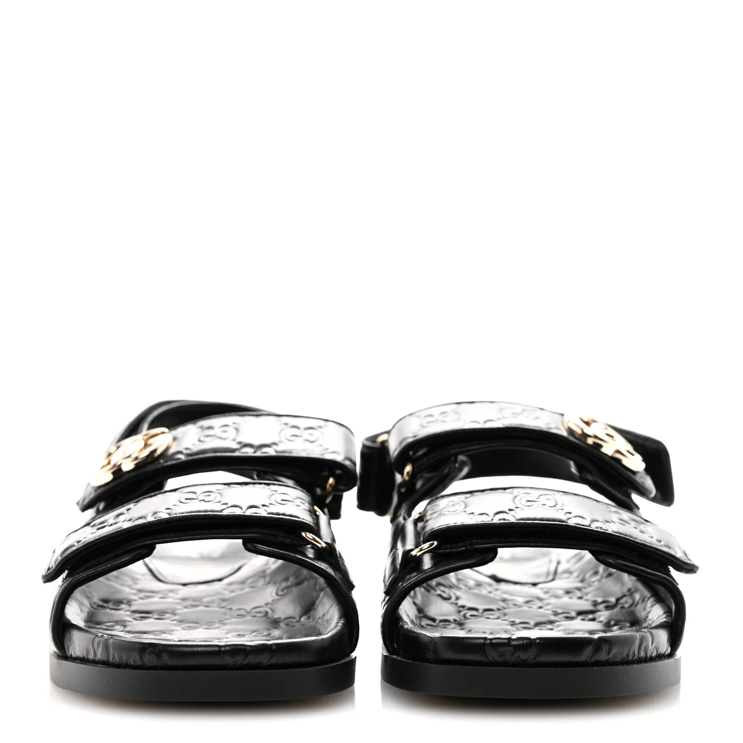 Guccissima GG Embossed Womens Sandals 38 Black - Image 3
