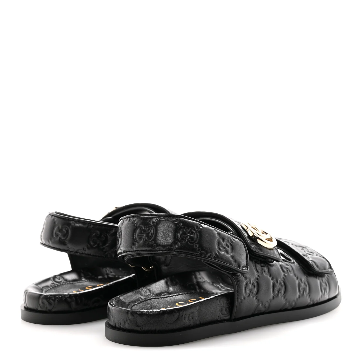 Guccissima GG Embossed Womens Sandals 38 Black - Image 5