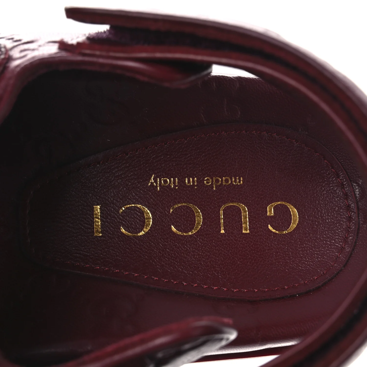 Guccissima GG Embossed Womens Sandals 38 Rosso Ancora - Image 9