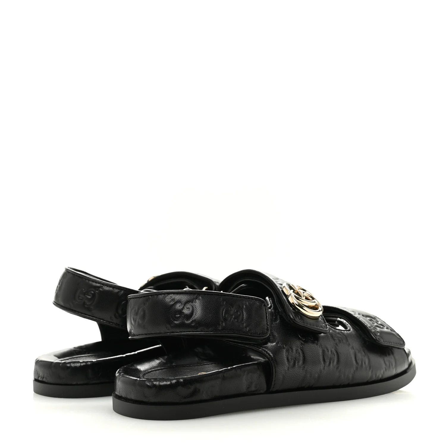 Guccissima GG Embossed Womens Sandals 39 Black - Image 5