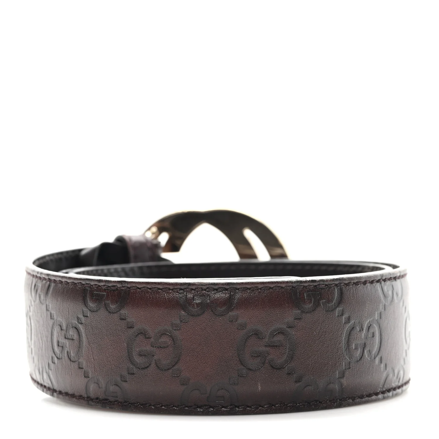 Guccissima Interlocking G 40mm Belt 80 32 Brown - Image 2