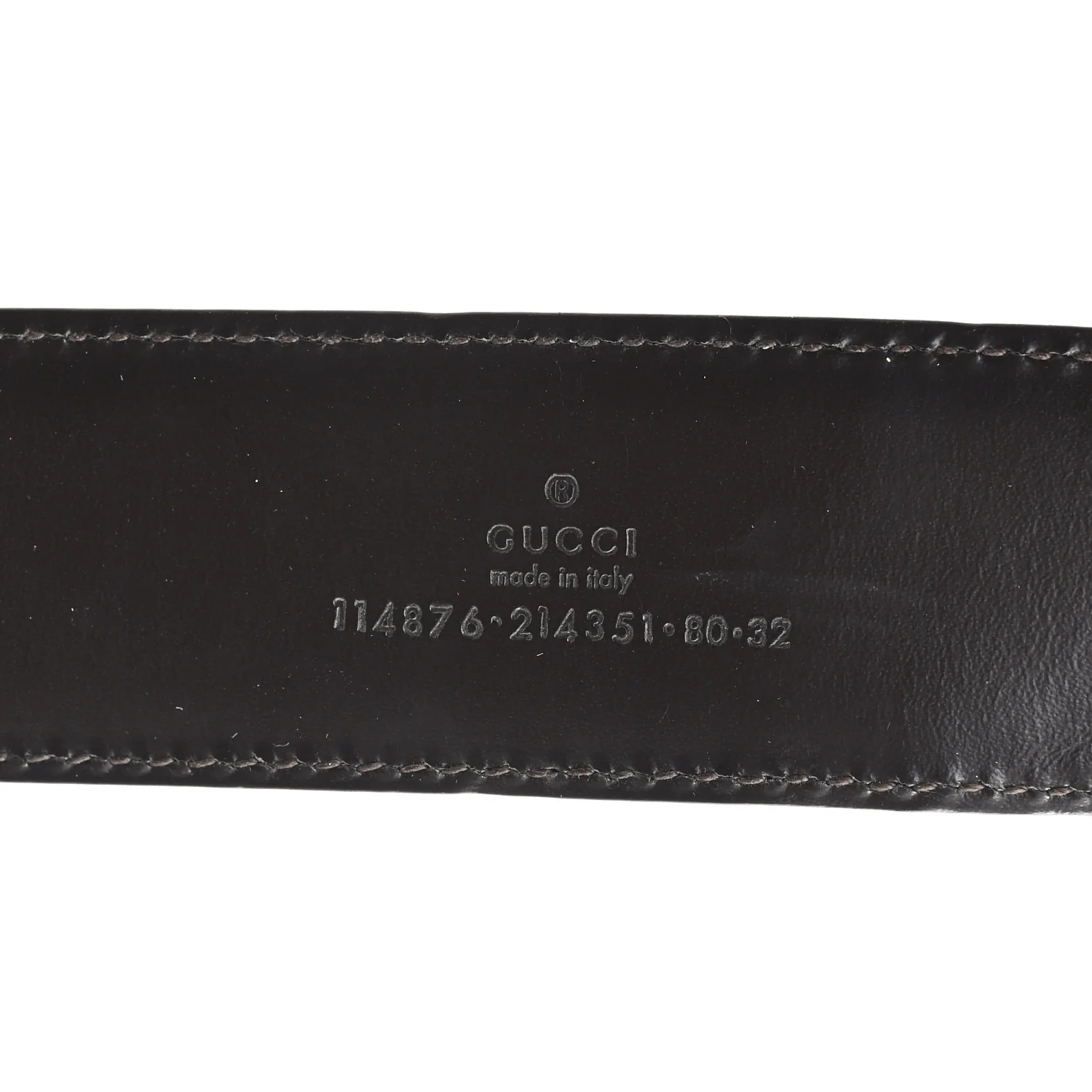 Guccissima Interlocking G 40mm Belt 80 32 Brown - Image 3
