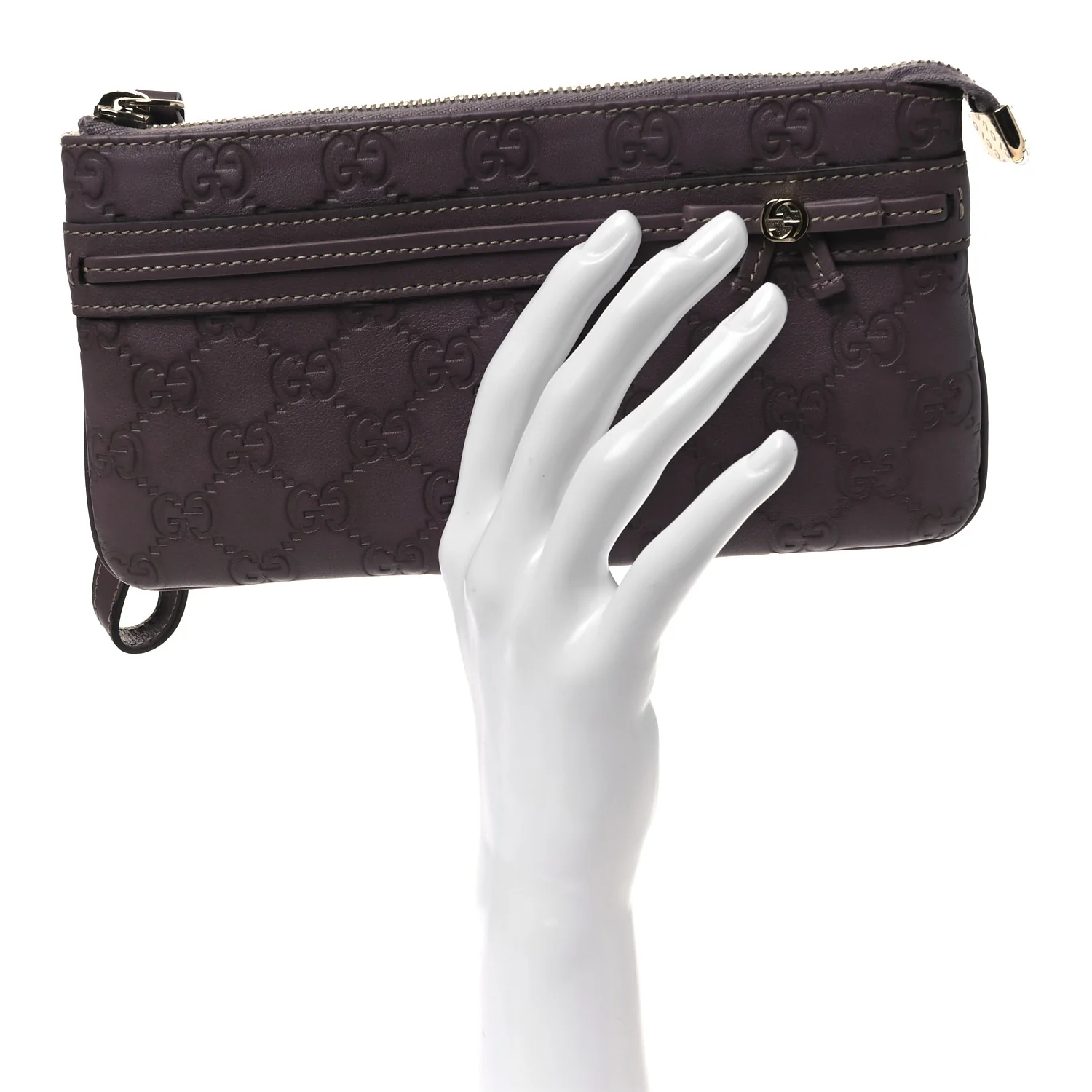 Guccissima Mayfair Wristlet Mauve - Image 2