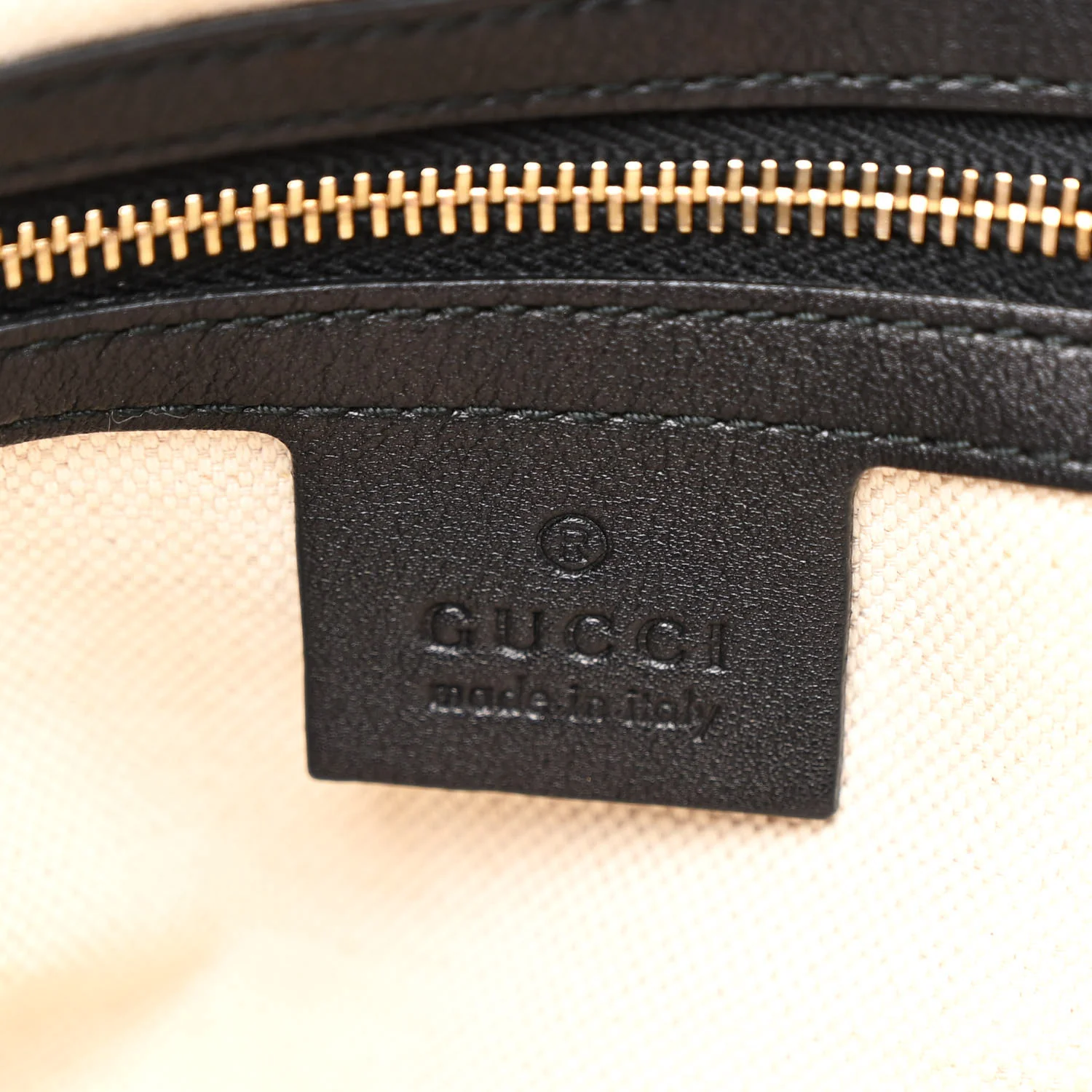 Guccissima Medium Bree Zippered Tote Black - Image 6