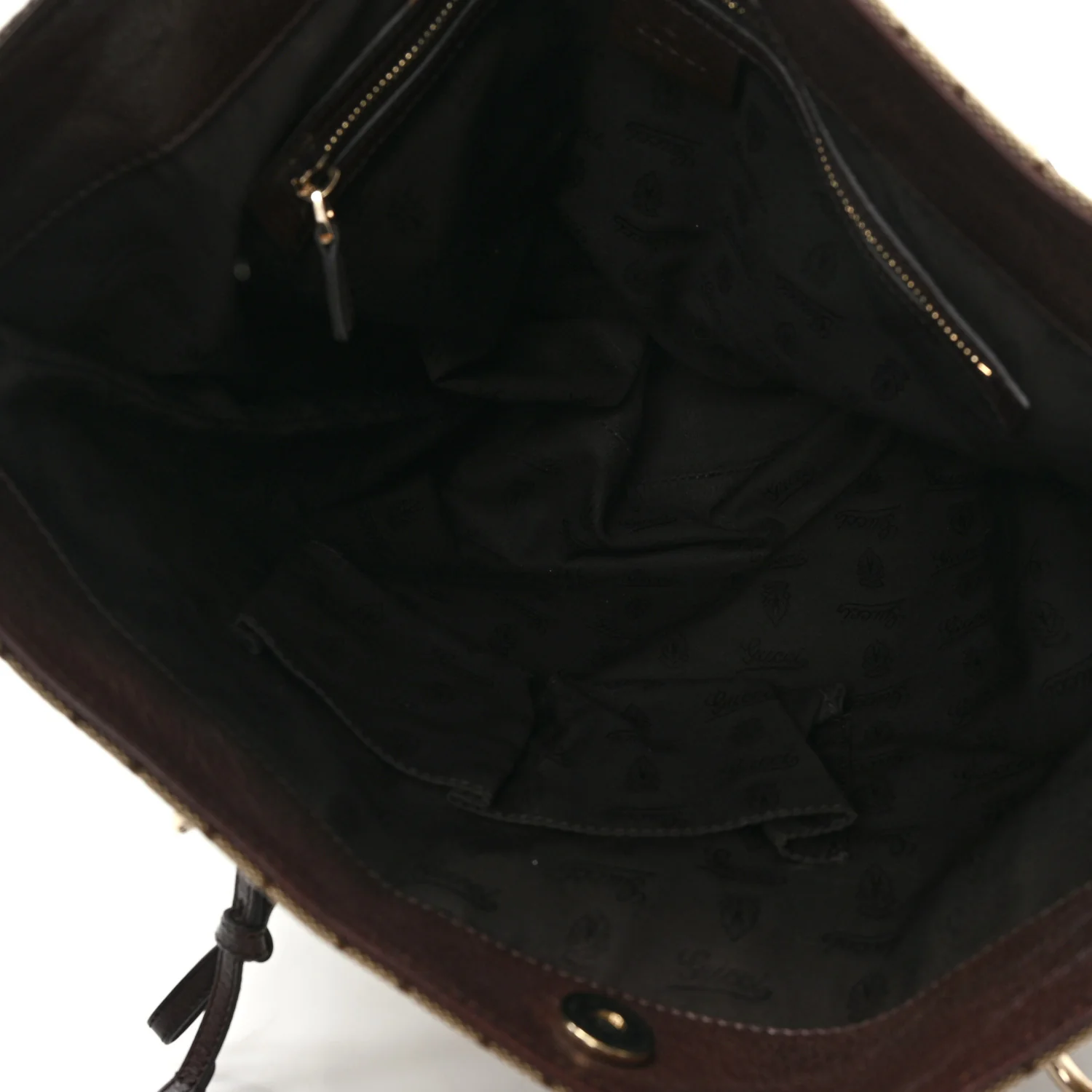 Guccissima Medium Charm Tote Brown - Image 5