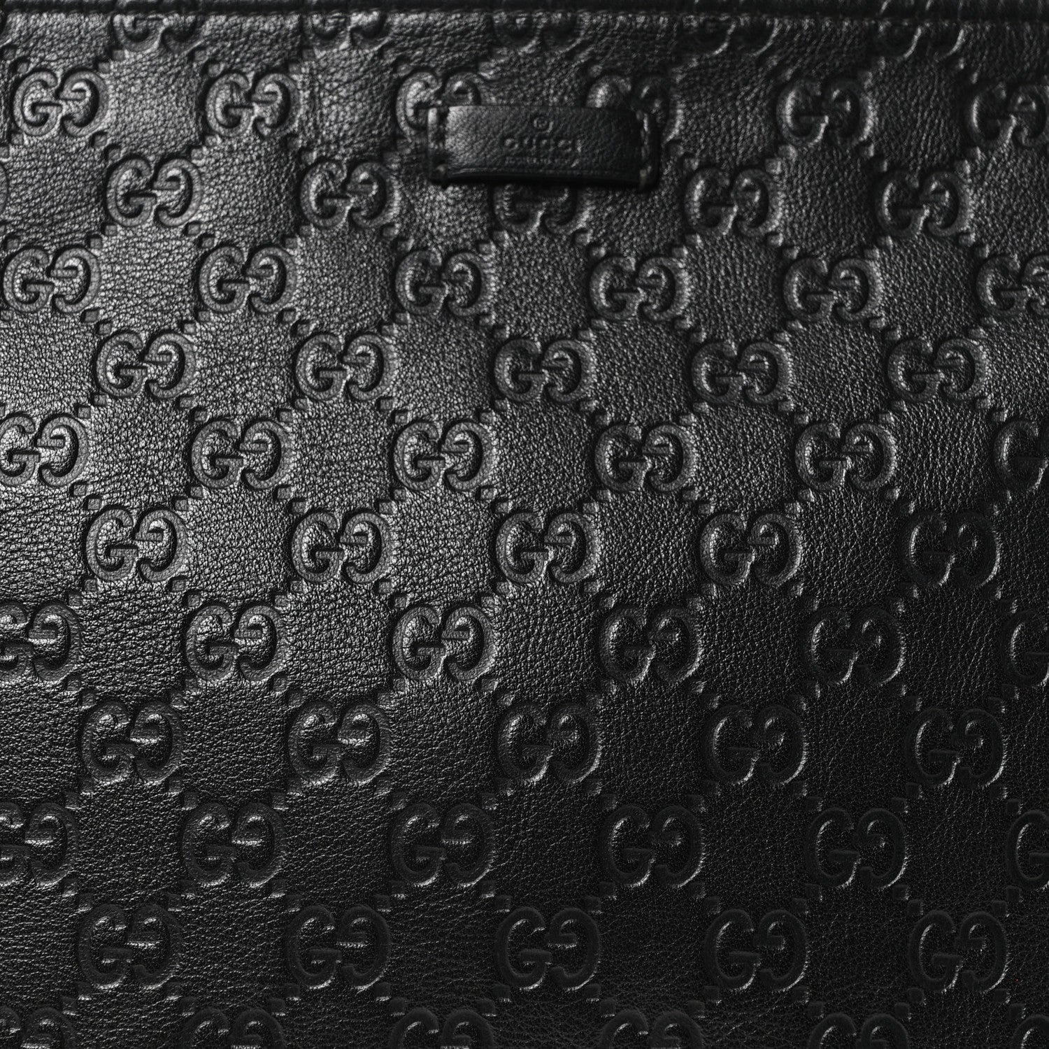 Guccissima Medium Flat Messenger Bag Black - Image 8