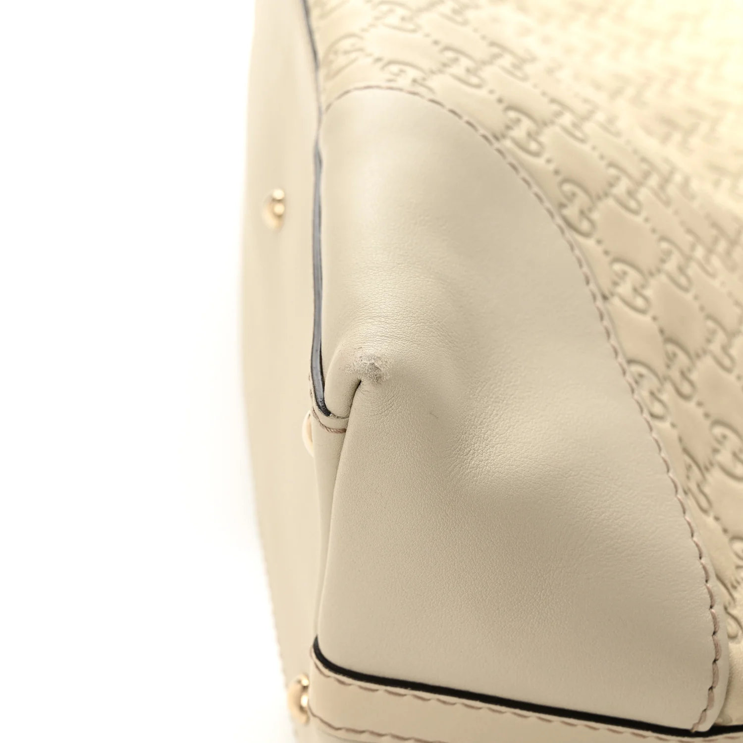 Guccissima Medium Lovely Heart Hobo Off White - Image 13